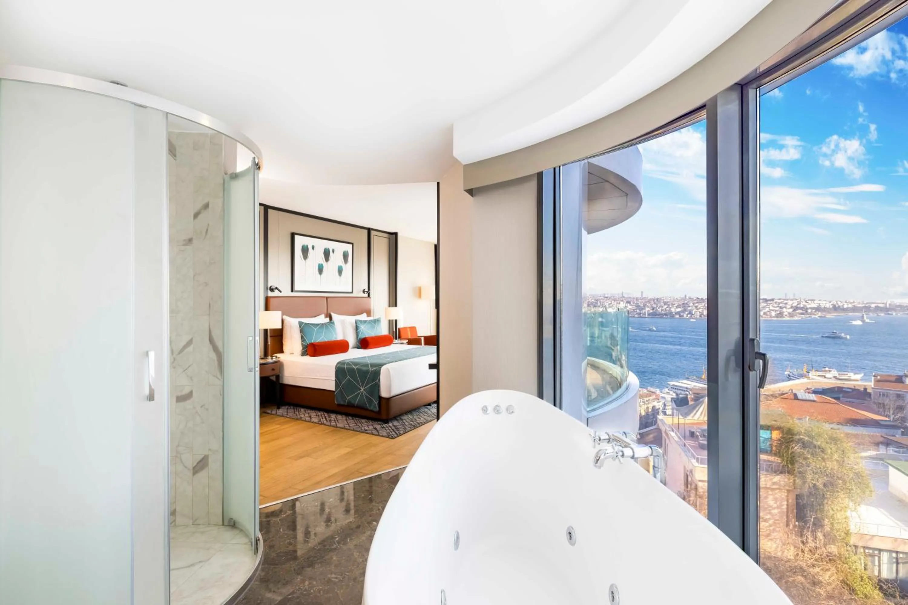 View (from property/room), Bed in Opera Hotel Bosphorus - Preferred Hotels and Resorts