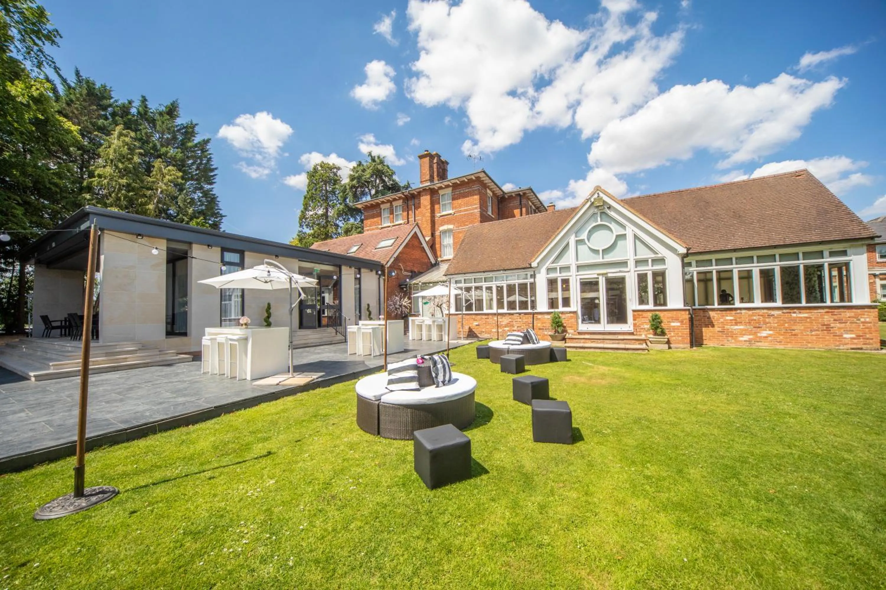 Garden view in Steventon House Hotel