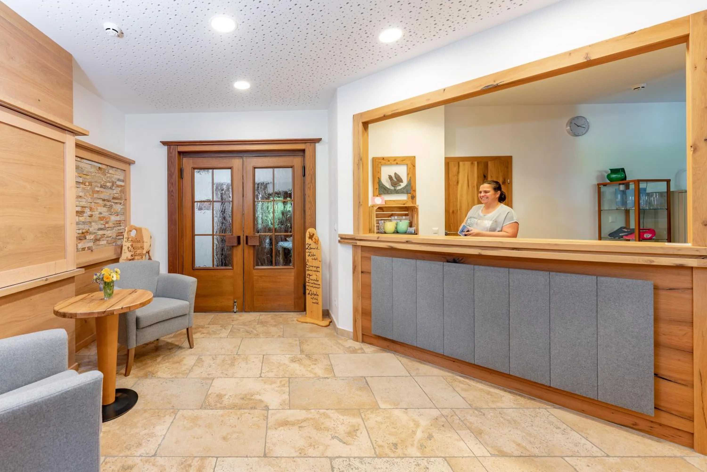 Lobby or reception in Hotel Garni Hochwurzen