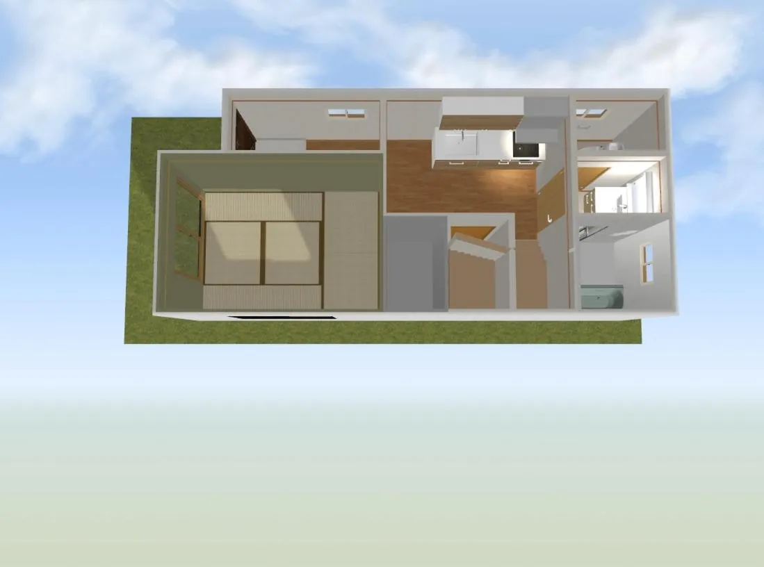 Bird's eye view in Ikebukuro no Yado detached house