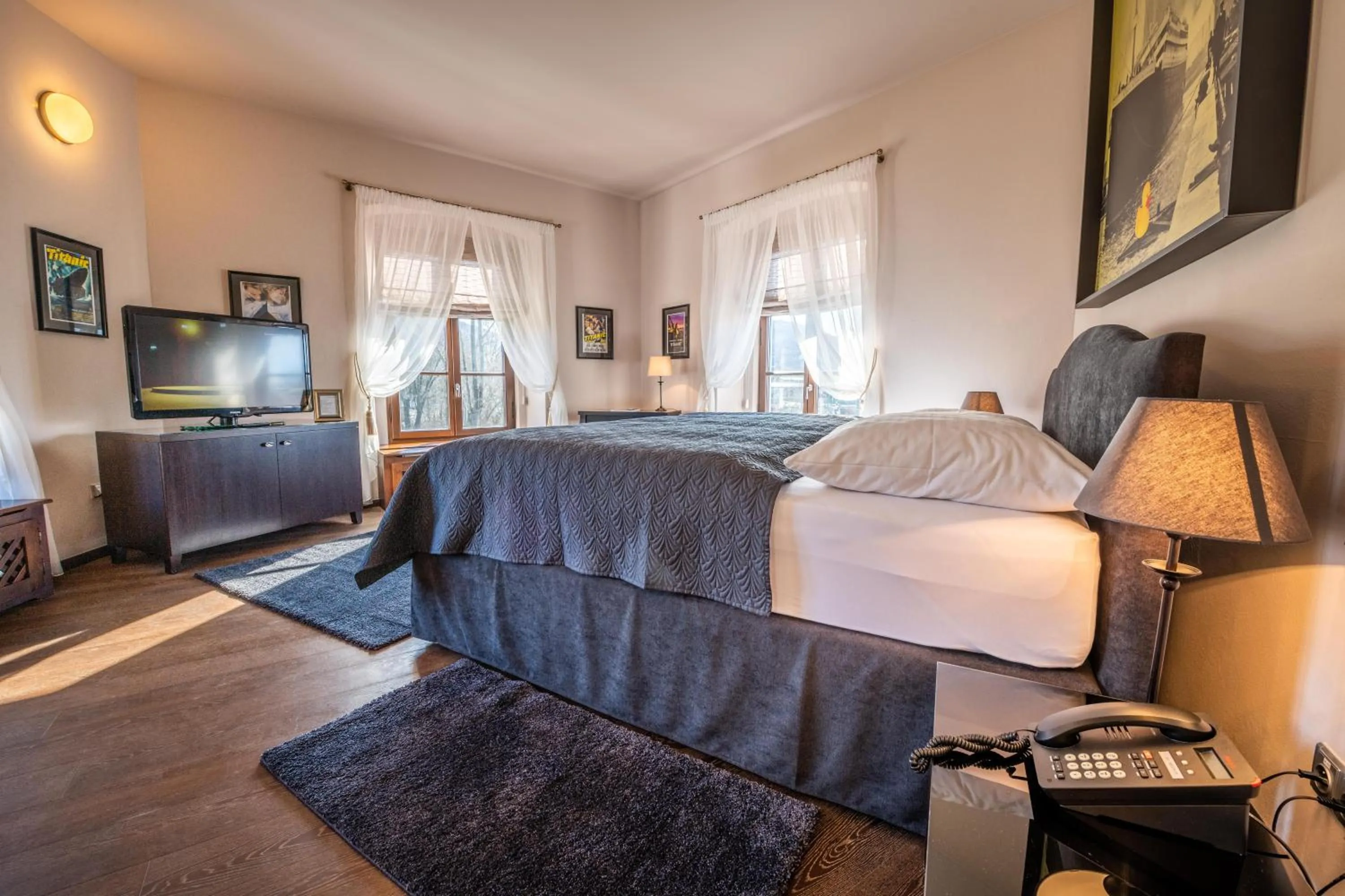 Decorative detail, Bed in Chateau Appony