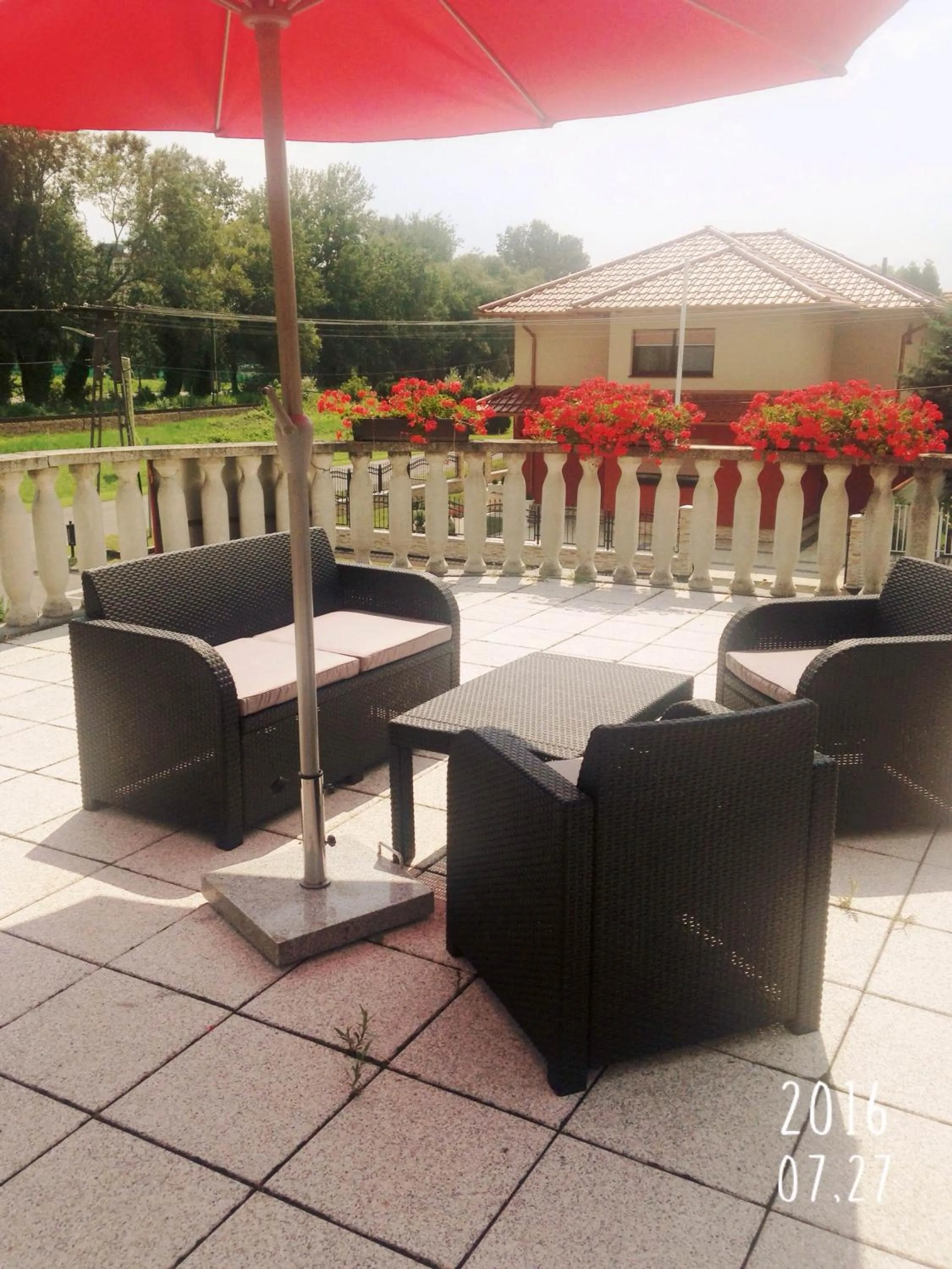 Patio in Steinhaus Bed & Breakfast