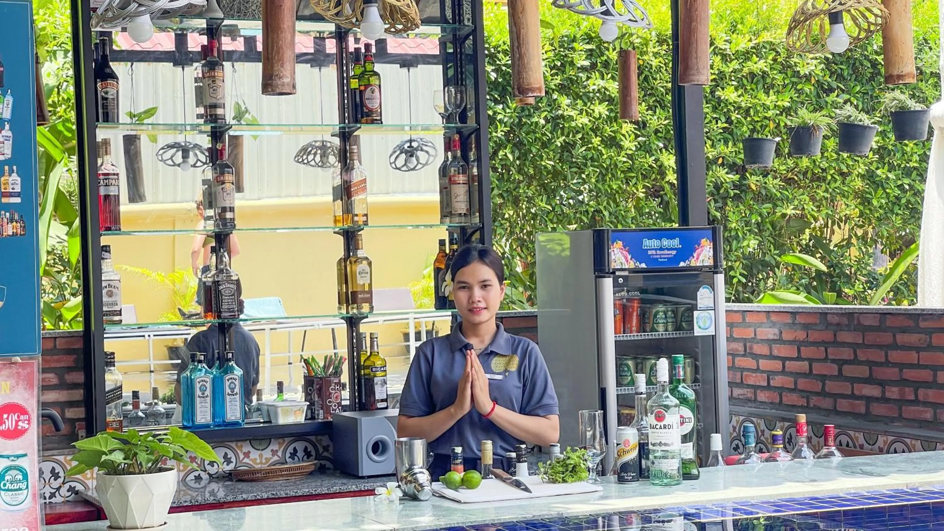 Lounge or bar in Villa Indochine d'Angkor