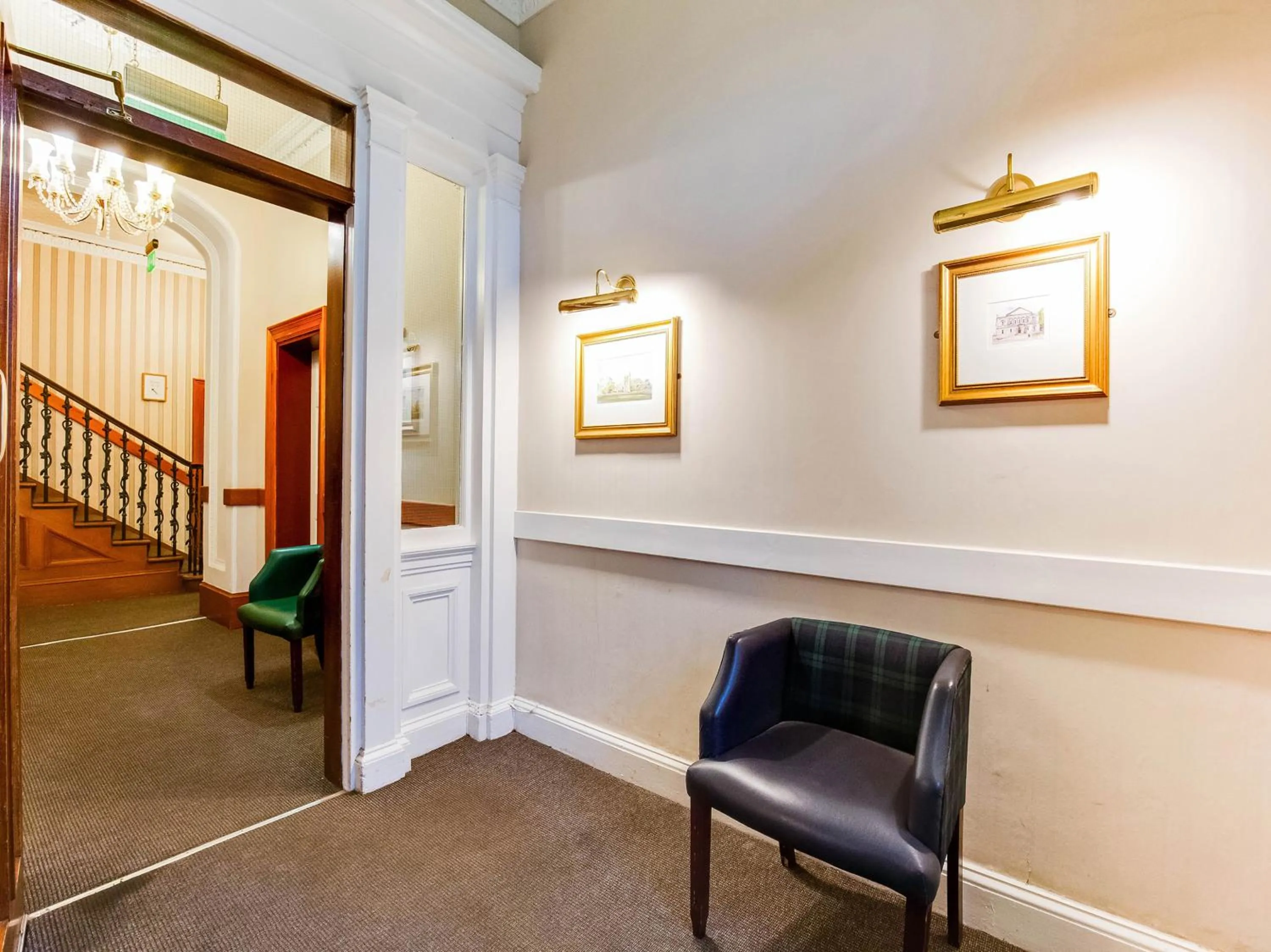 Seating area in Lost Guest House Stirling