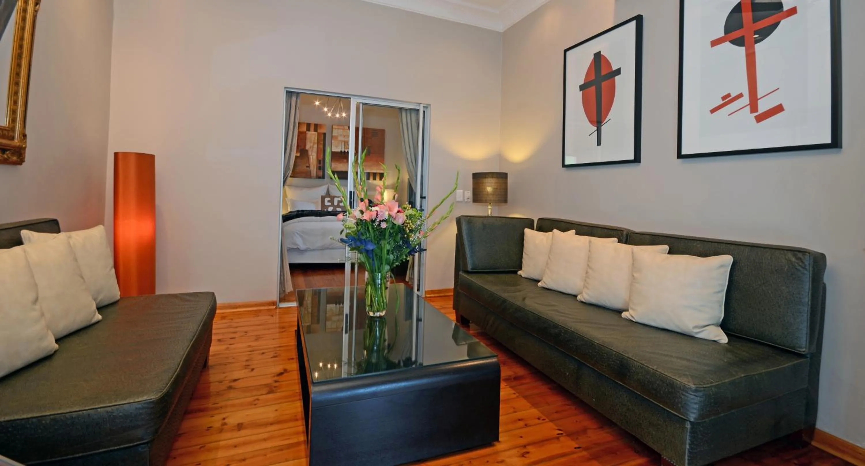 Seating area in Saffron Guest House