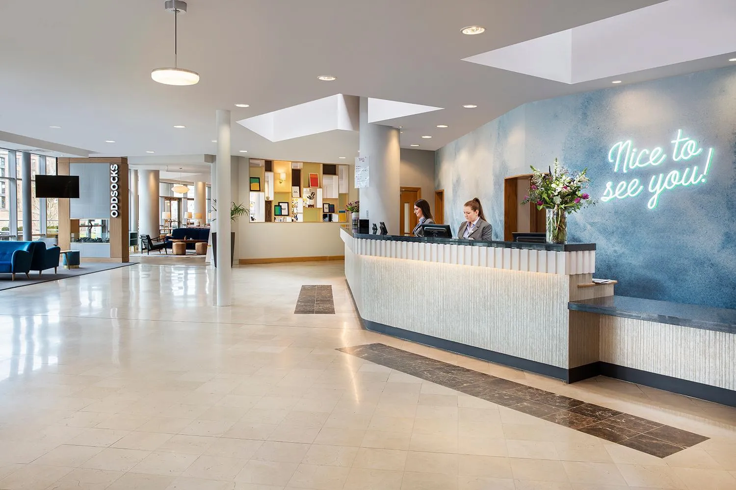 Lobby or reception in Leonardo Hotel Liverpool