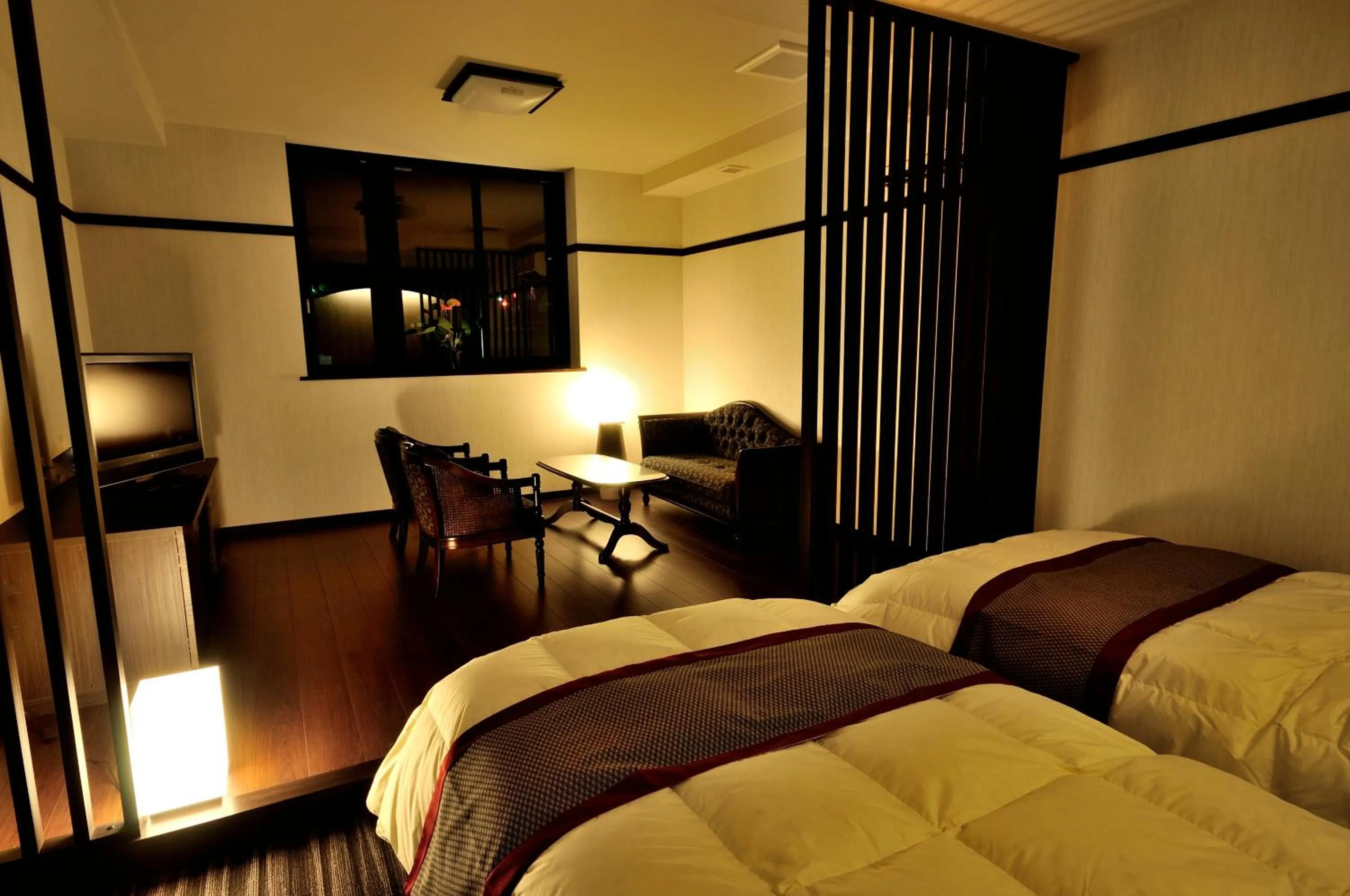 Photo of the whole room, Bed in Oyado Yukizumi