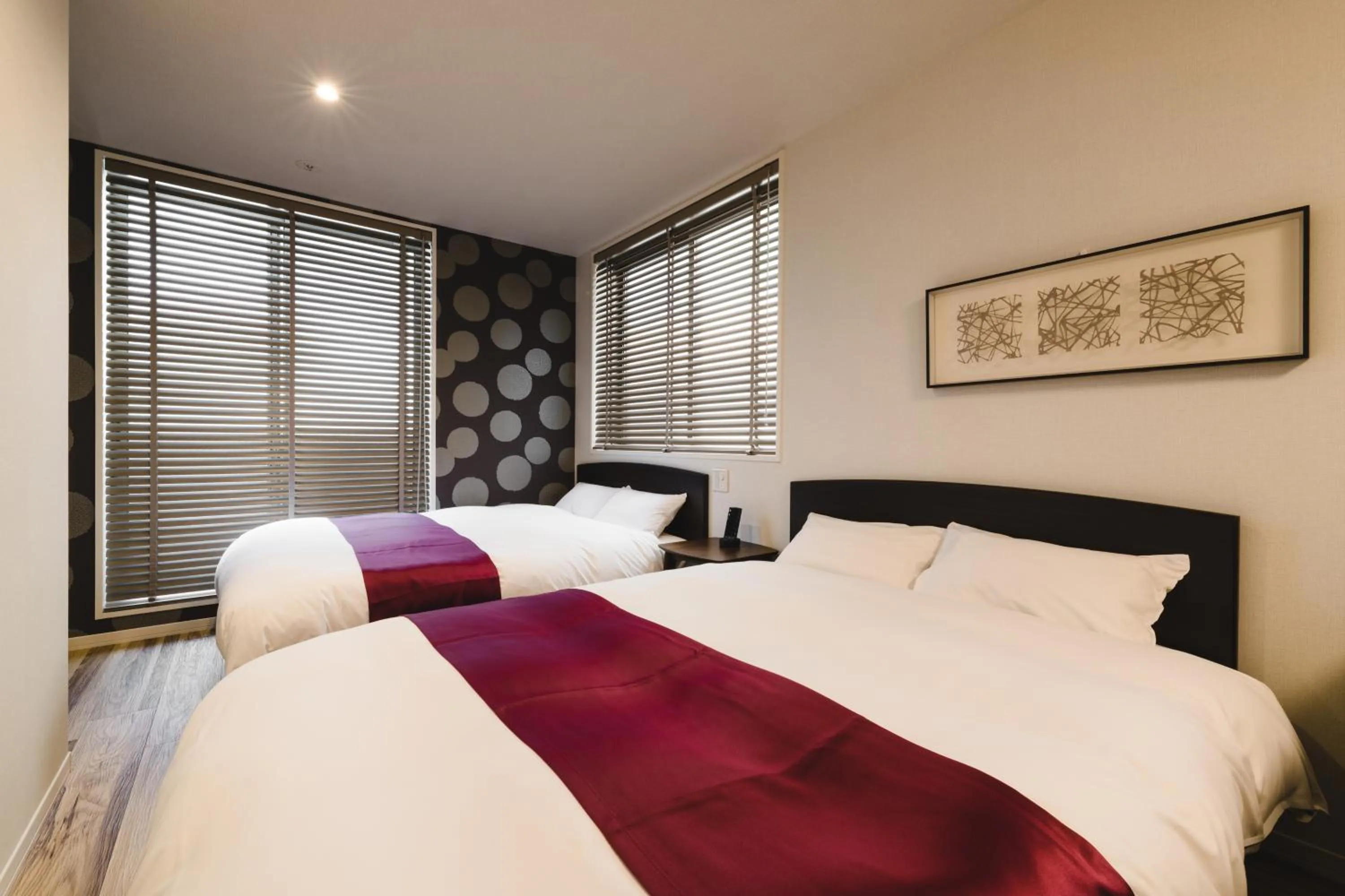 Bedroom, Bed in Trip Base HAKATAEKIMAE