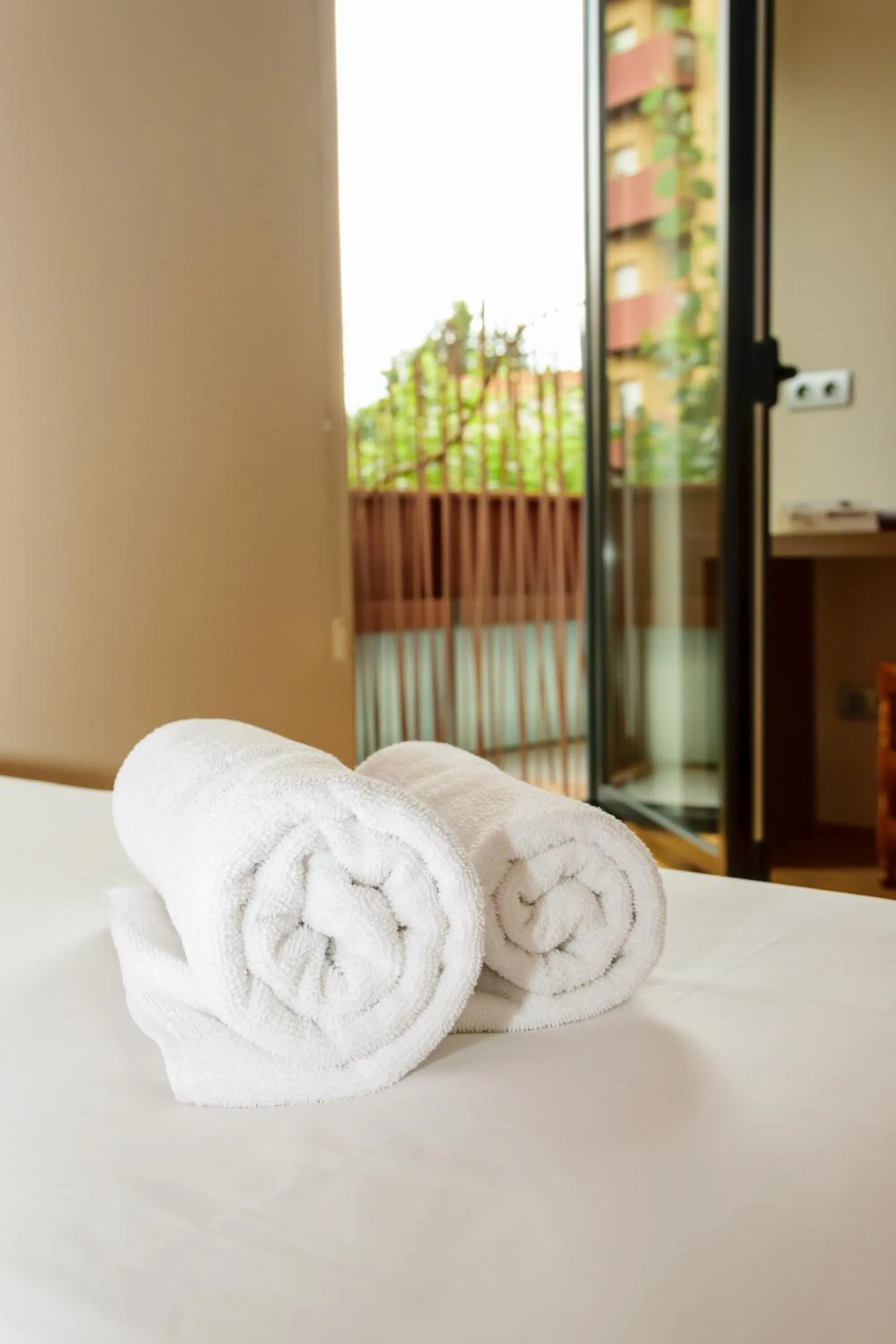 Bedroom, Bed in Hotel Estació