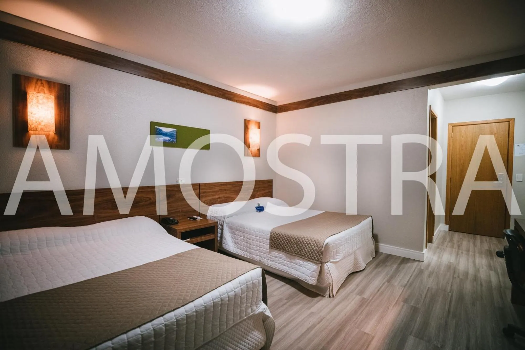 Bed in Hotel Le Canard Lages