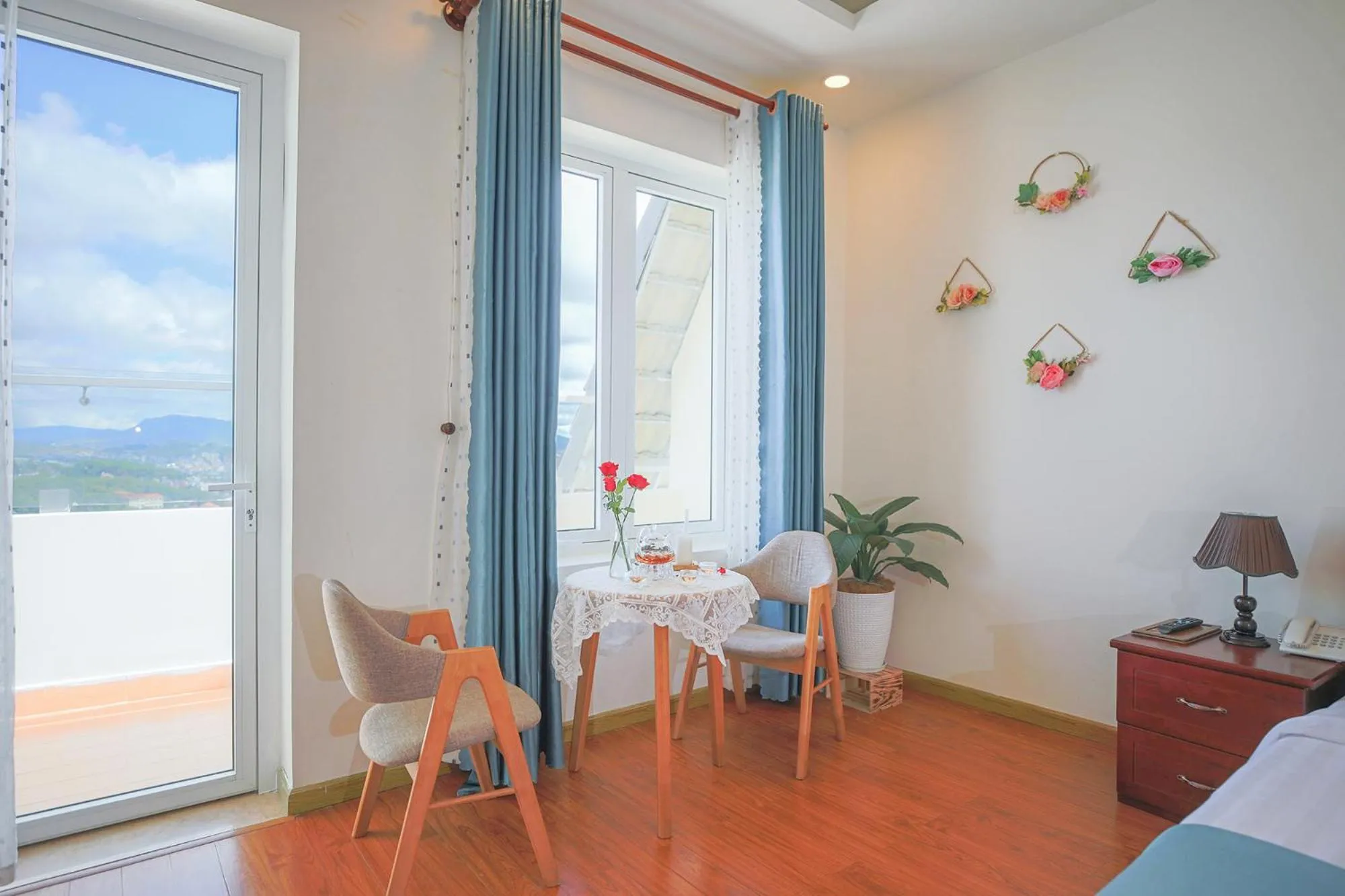 Seating area in Rose Valley Hotel Da Lat Vietnam