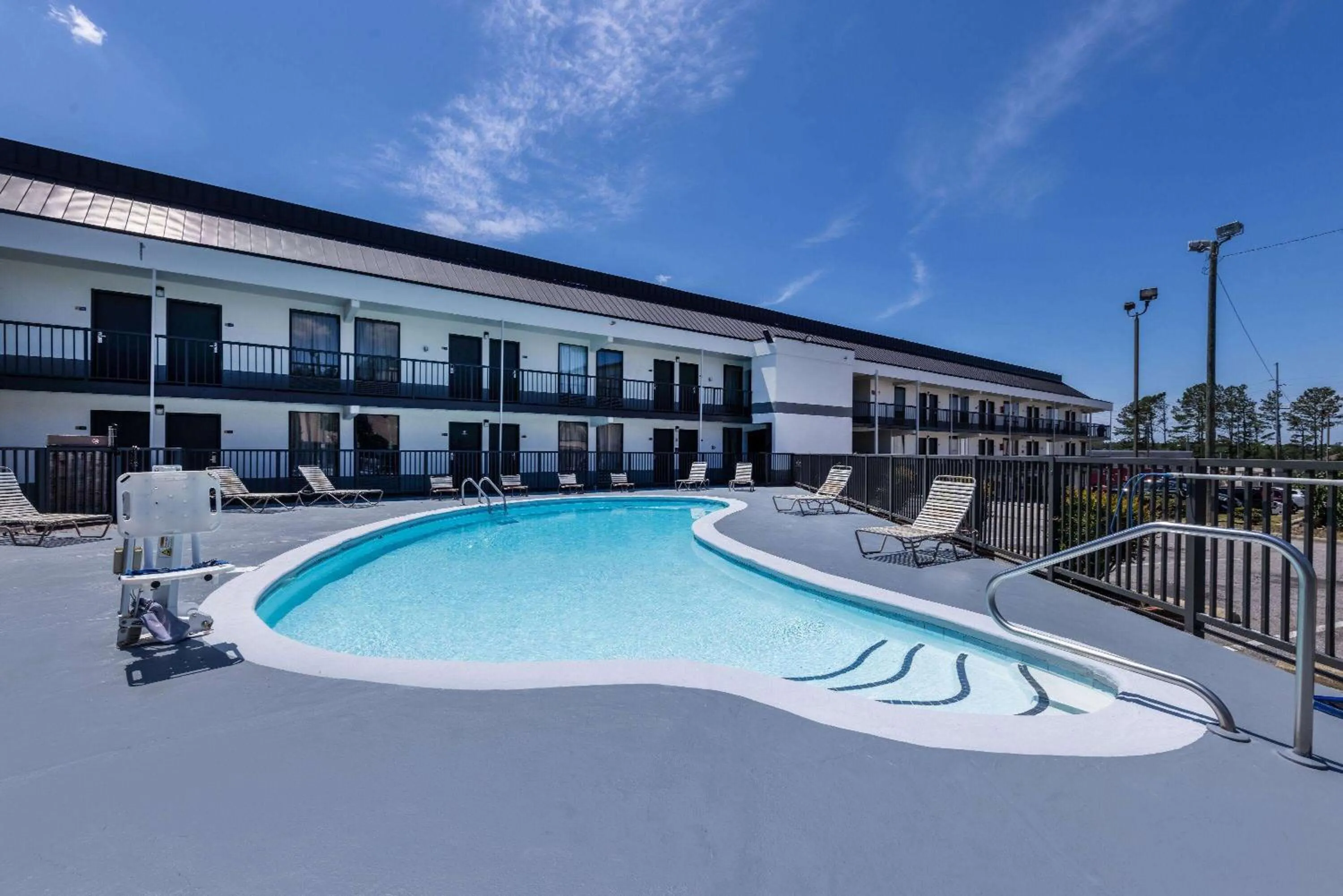 Pool view in Days Inn & Suites by Wyndham Fort Bragg/Cross Creek Mall