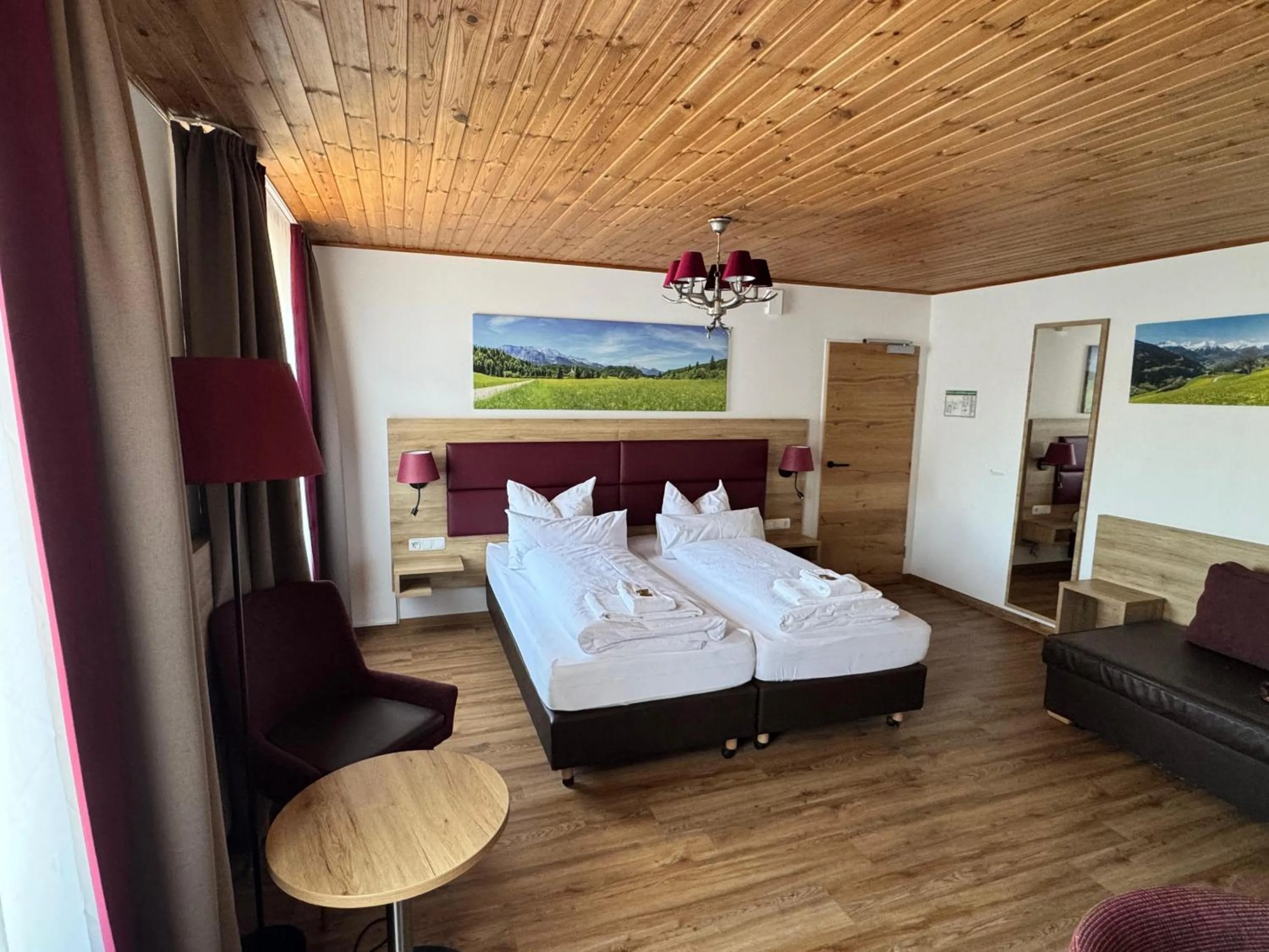 Bed in Hotel Weißbräu