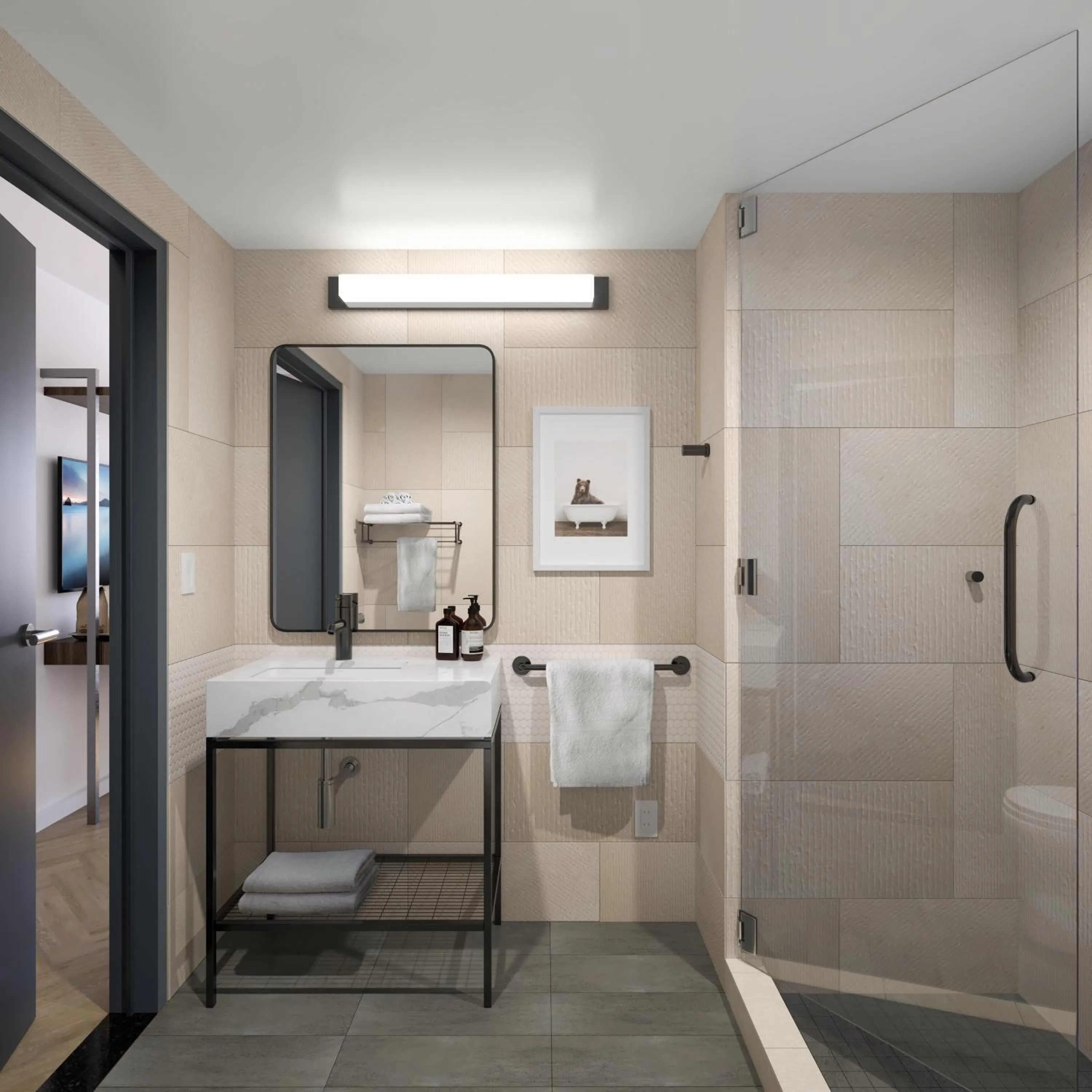 Bathroom in voco Times Square South New York by IHG