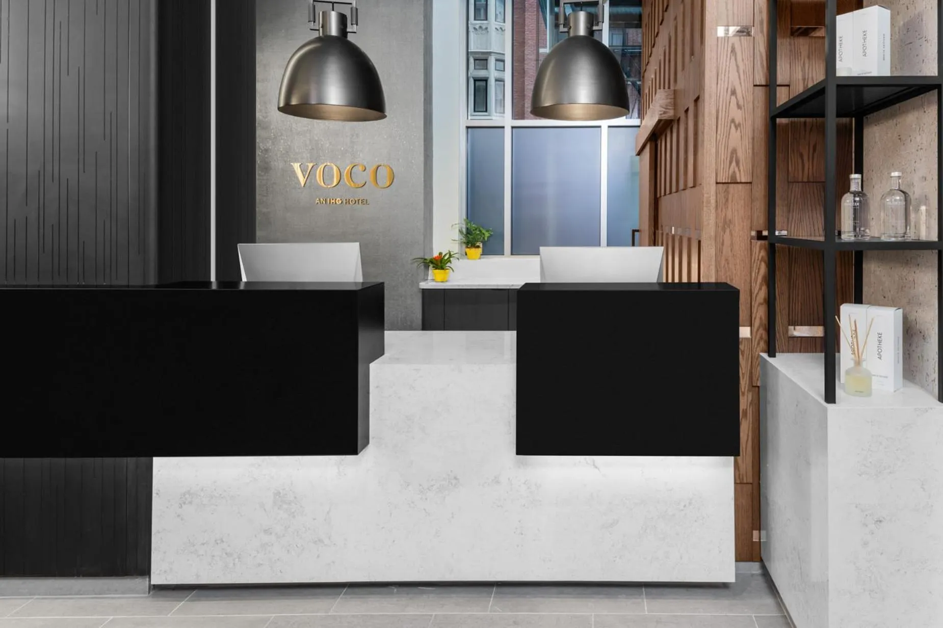 Lobby or reception in voco Times Square South New York by IHG