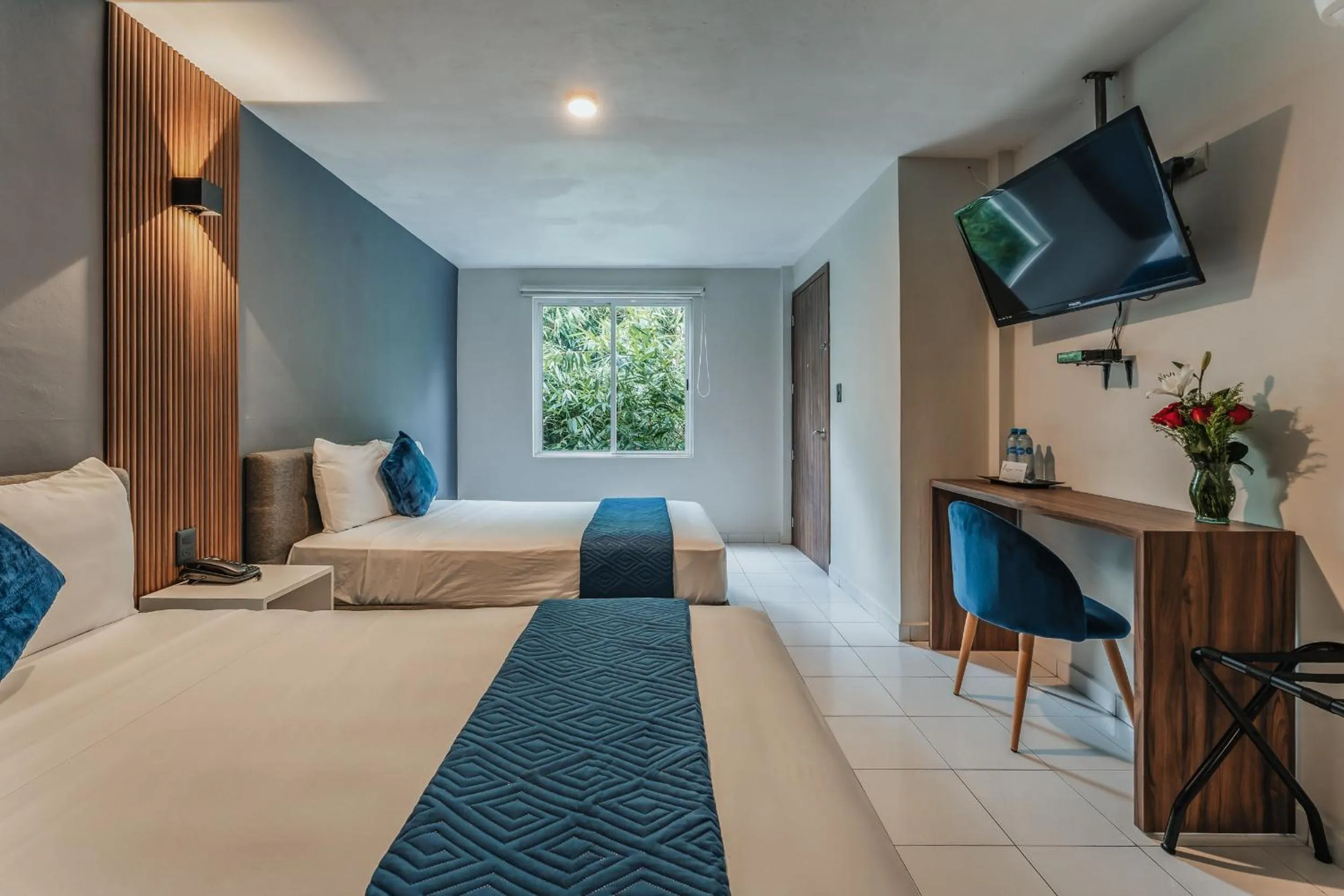 Bed in Hotel Casa Nova, Merida