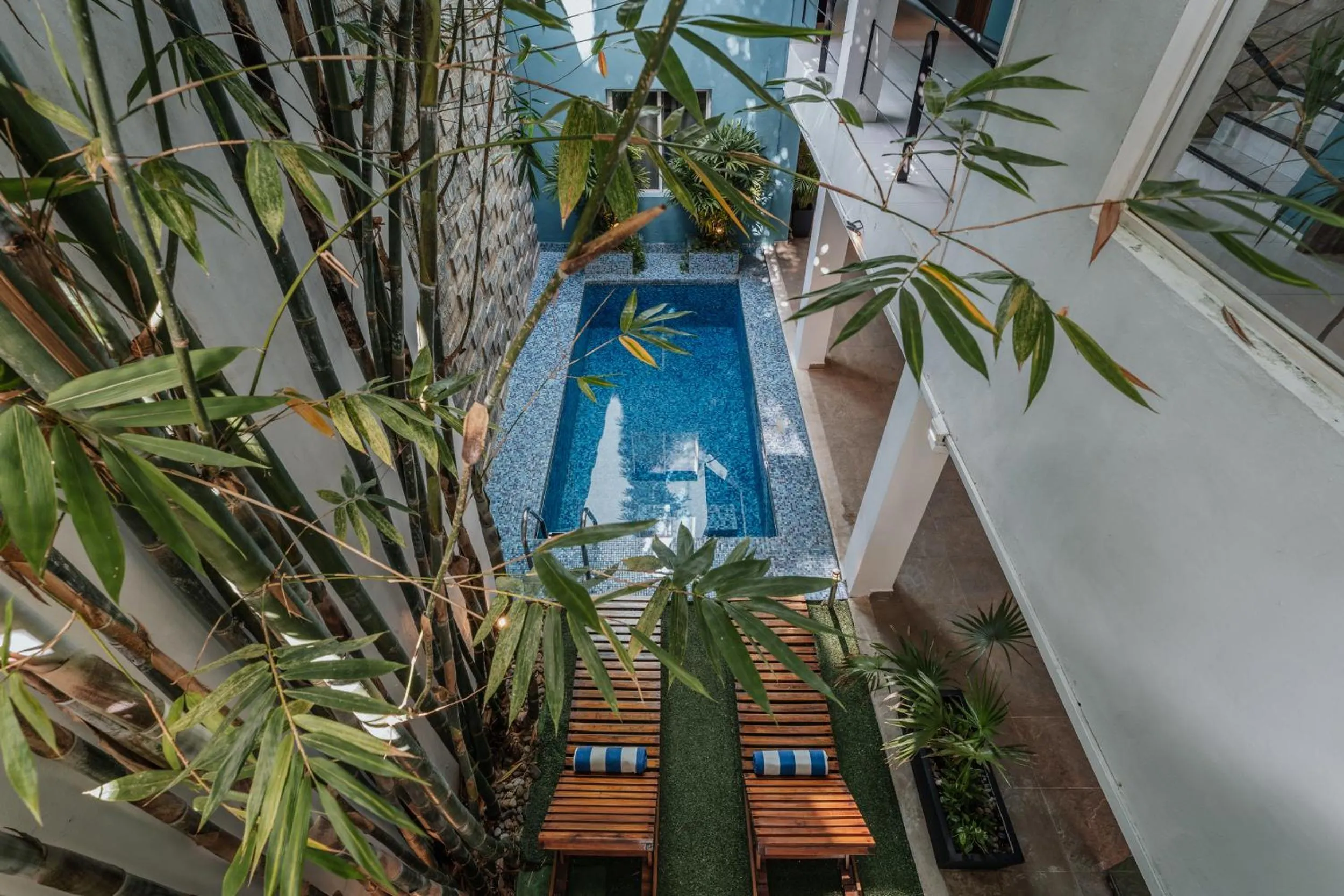 Garden view in Hotel Casa Nova, Merida