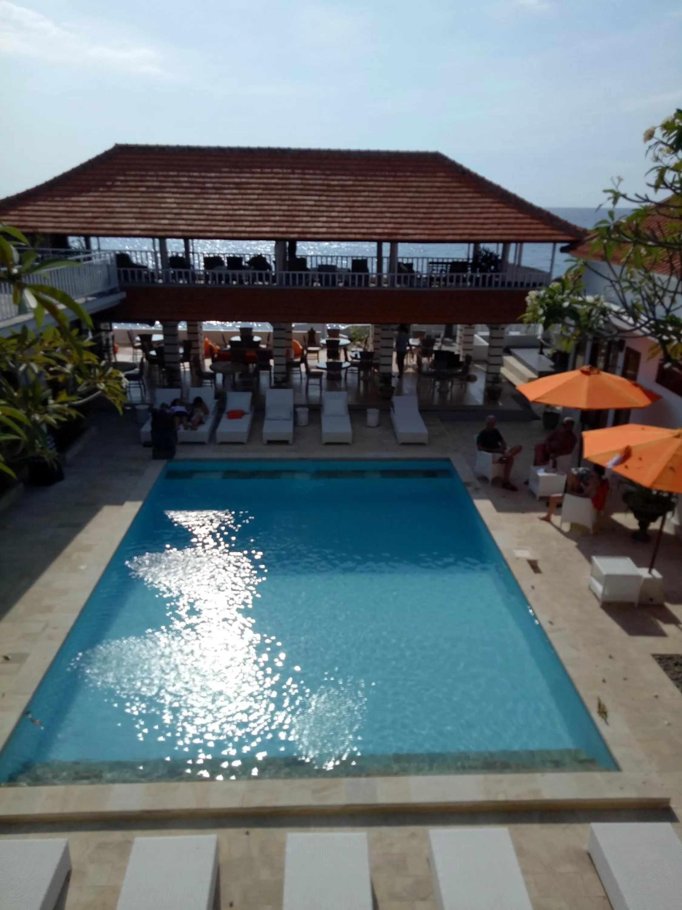 Pool view in Villa Agung Beach Inn