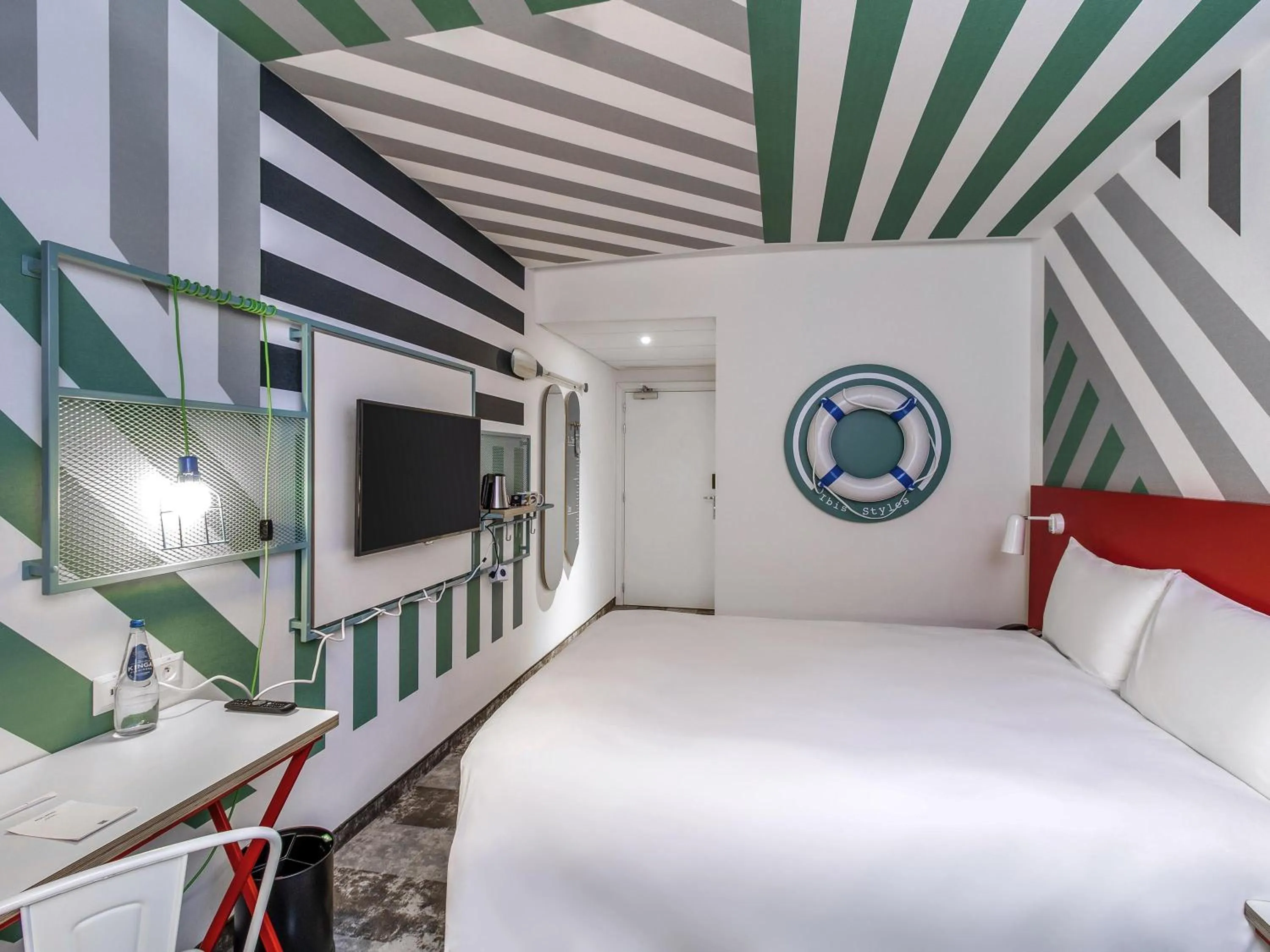 Bedroom, Bed in ibis Styles Warszawa Centrum