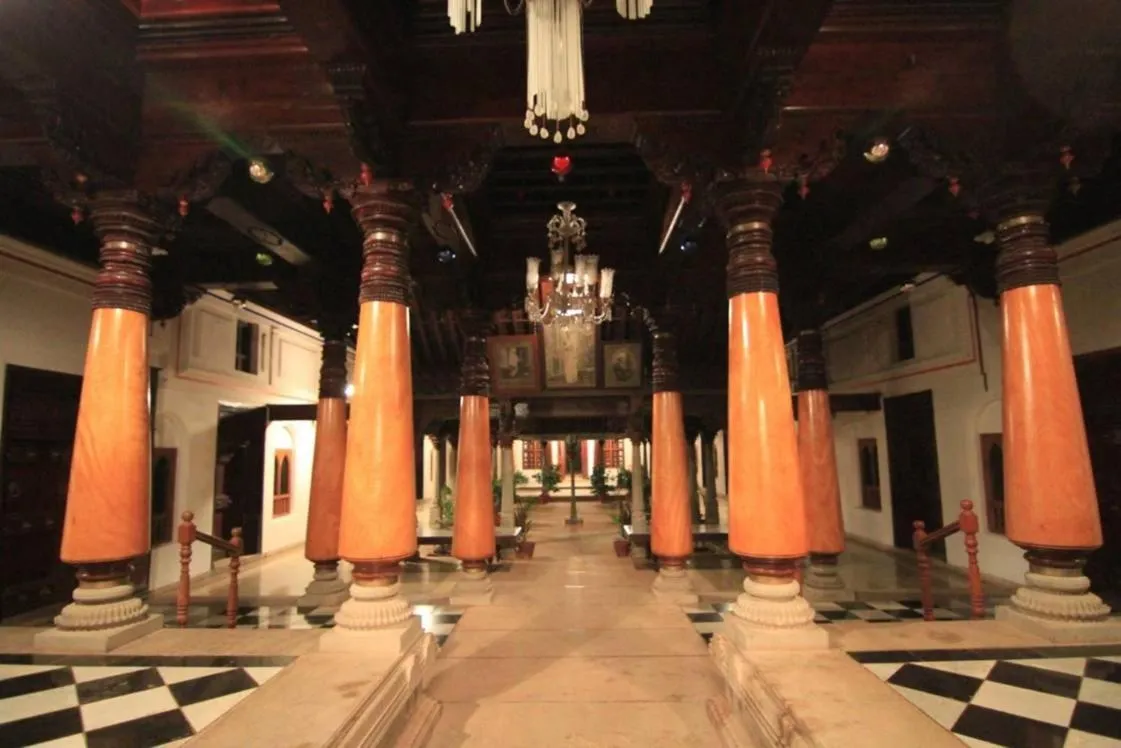 Decorative detail in ChidambaraVilas, Chettinad - A Luxury Heritage Resort Hotel, Karaikudi