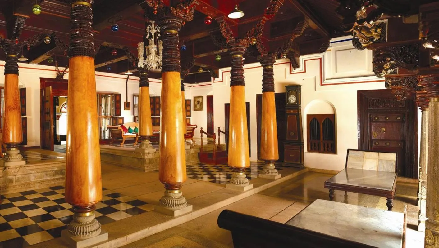 Decorative detail in ChidambaraVilas, Chettinad - A Luxury Heritage Resort Hotel, Karaikudi