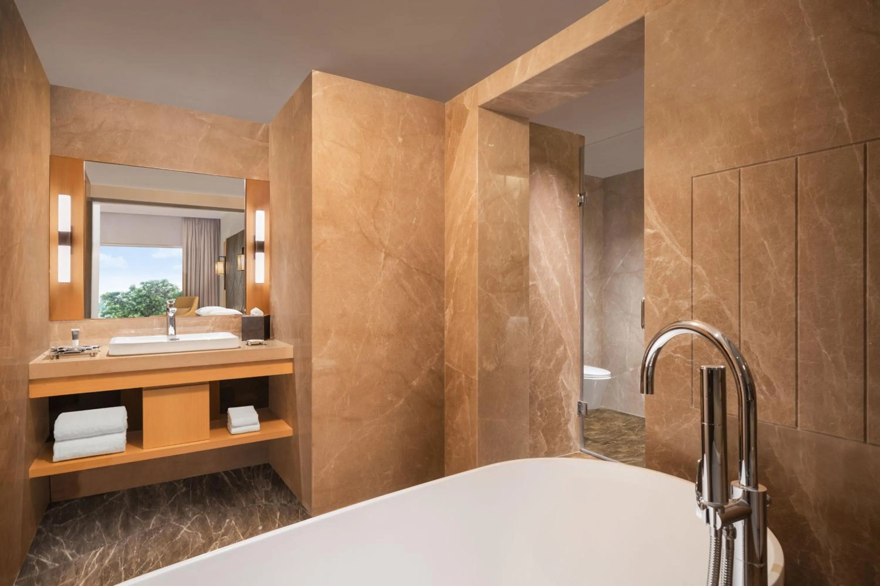 Bathroom in Courtyard by Marriott Tiruchirappalli