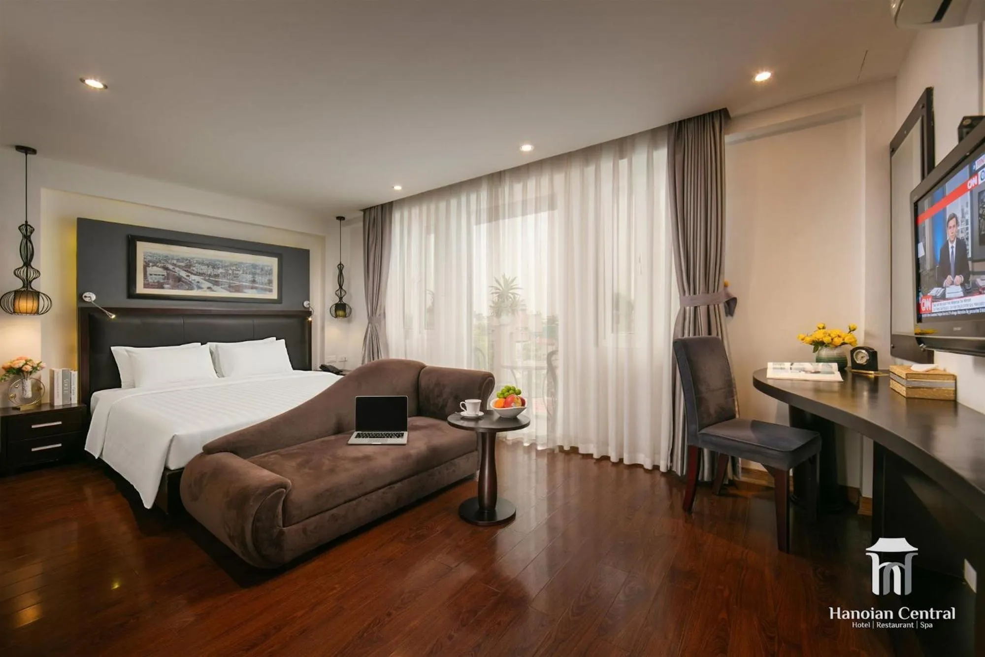 Bed in Hanoian Central Hotel & Spa