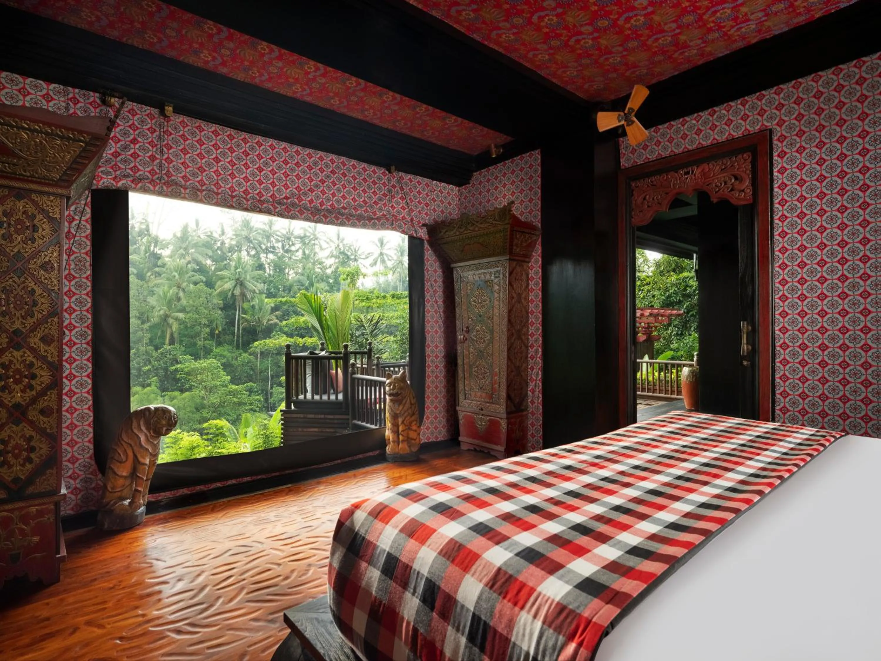 Bed in Capella Ubud, Bali