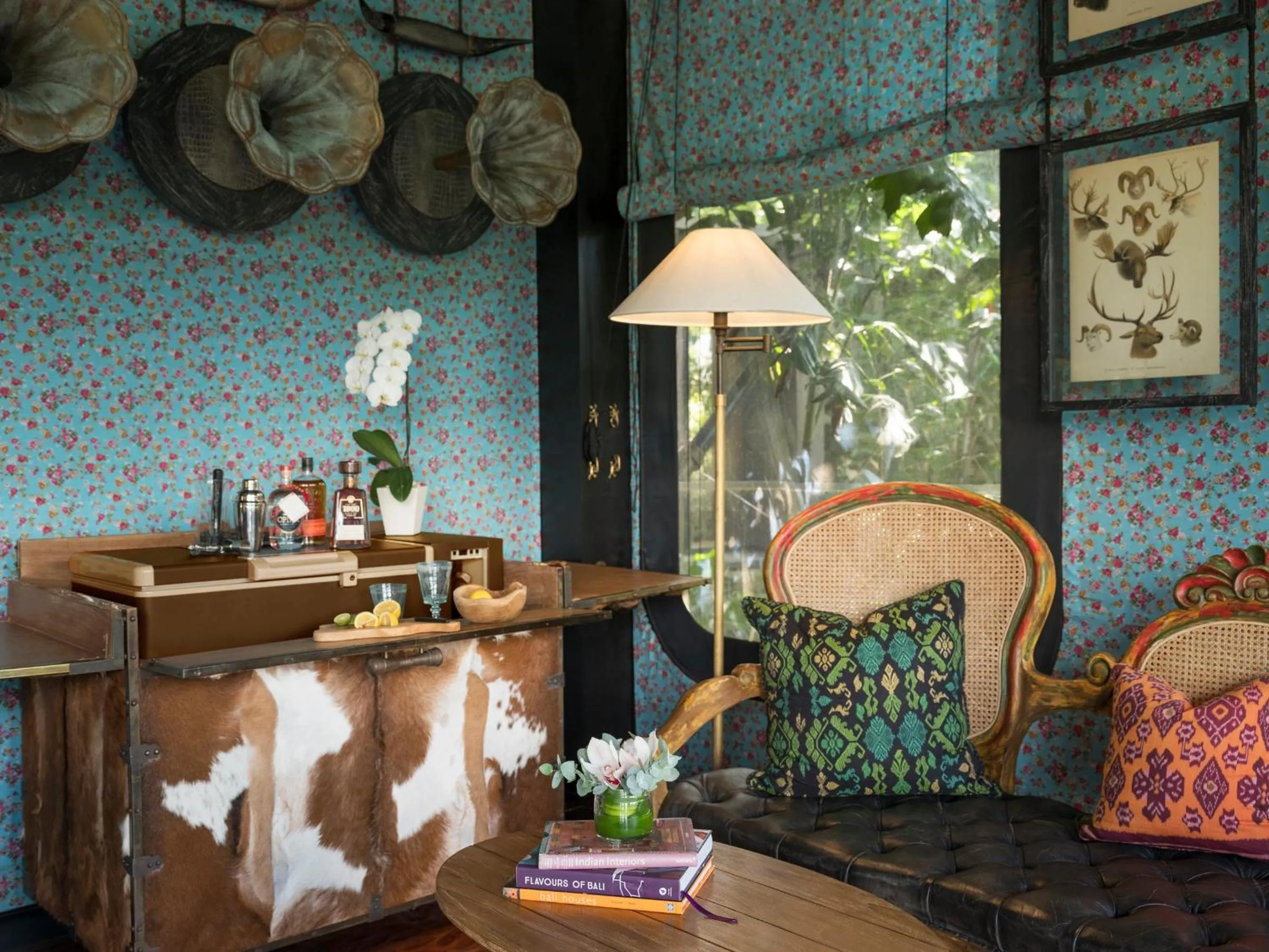 Living room in Capella Ubud, Bali