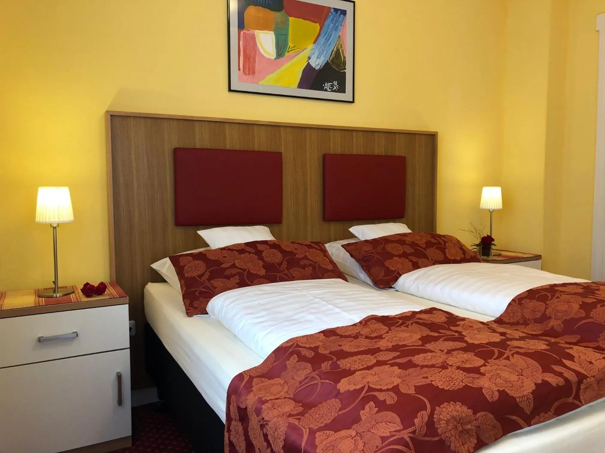 Decorative detail, Bed in Thermen Hotel Pension Villa Holstein