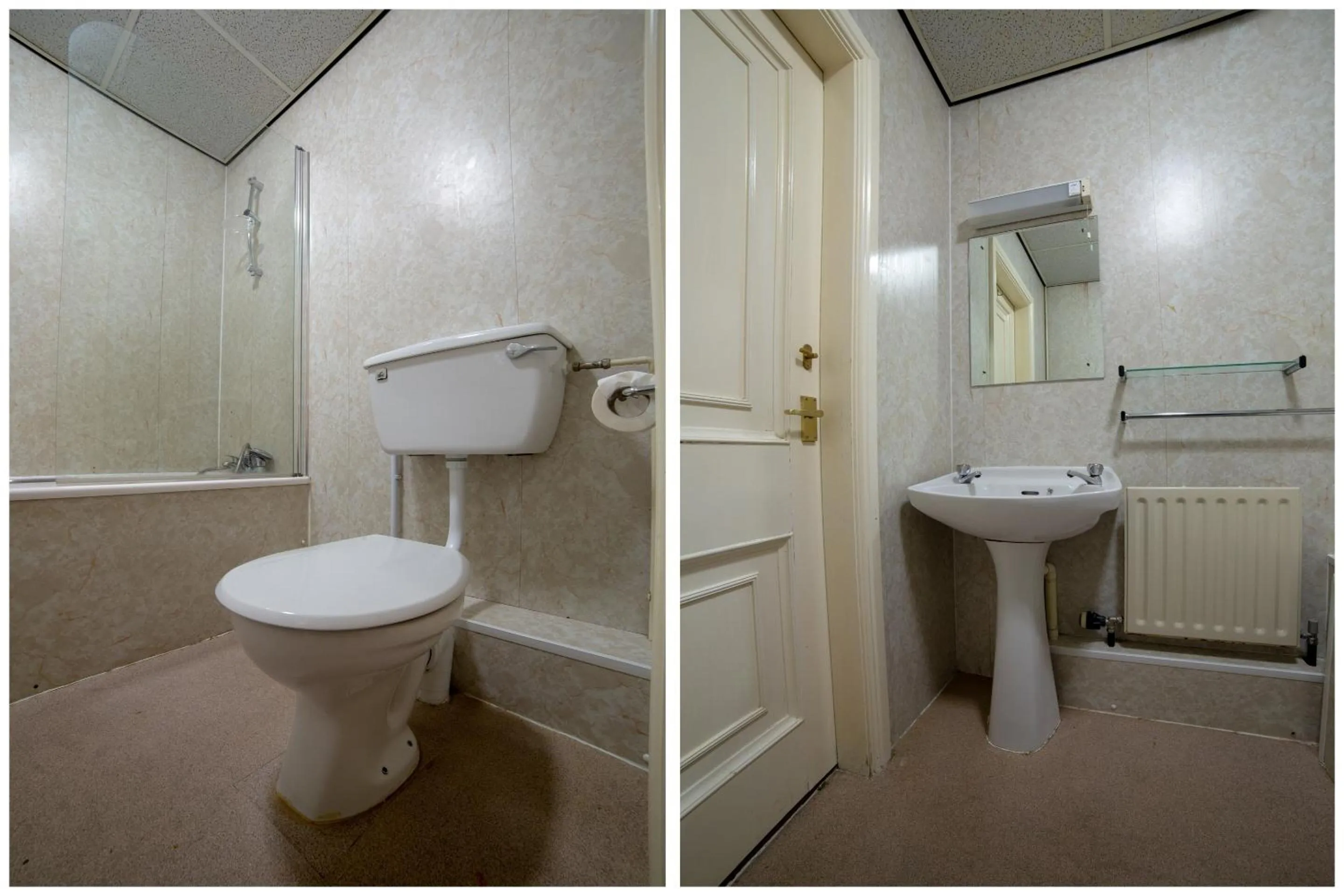 Bathroom in George Hotel, Burslem, Stoke-on-Trent