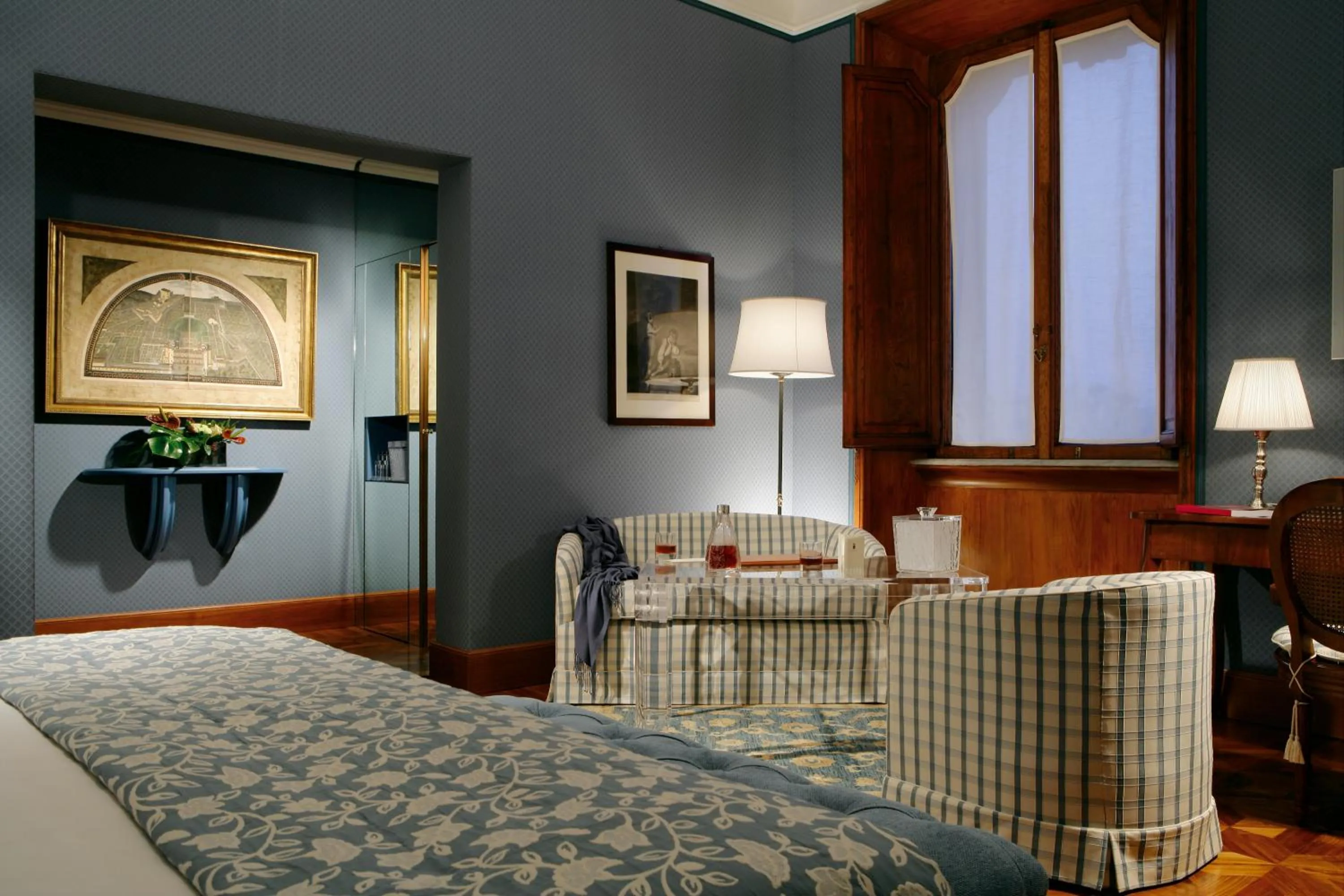 Seating area, Bed in Villa Spalletti Trivelli - Small Luxury Hotels of the World