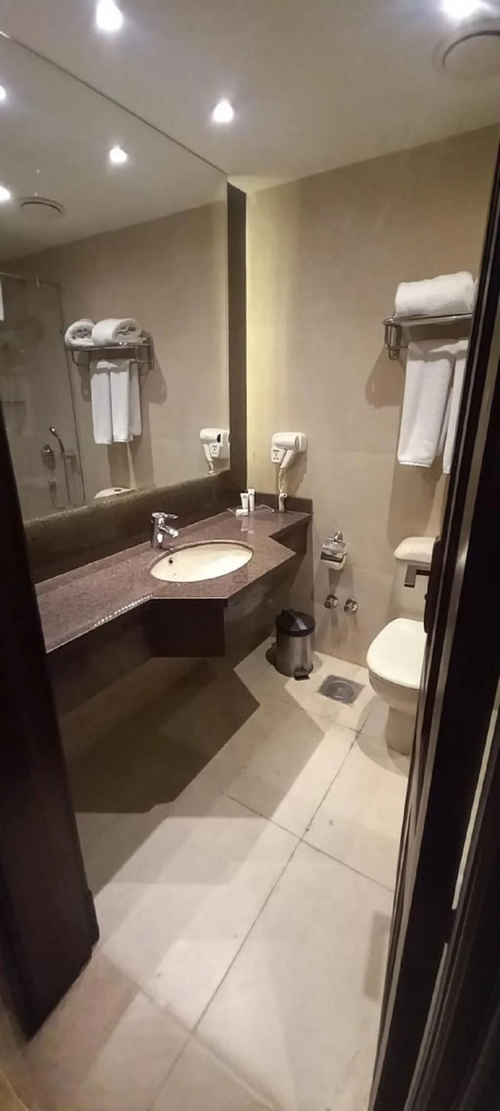 Toilet in Africana Hotel & Spa