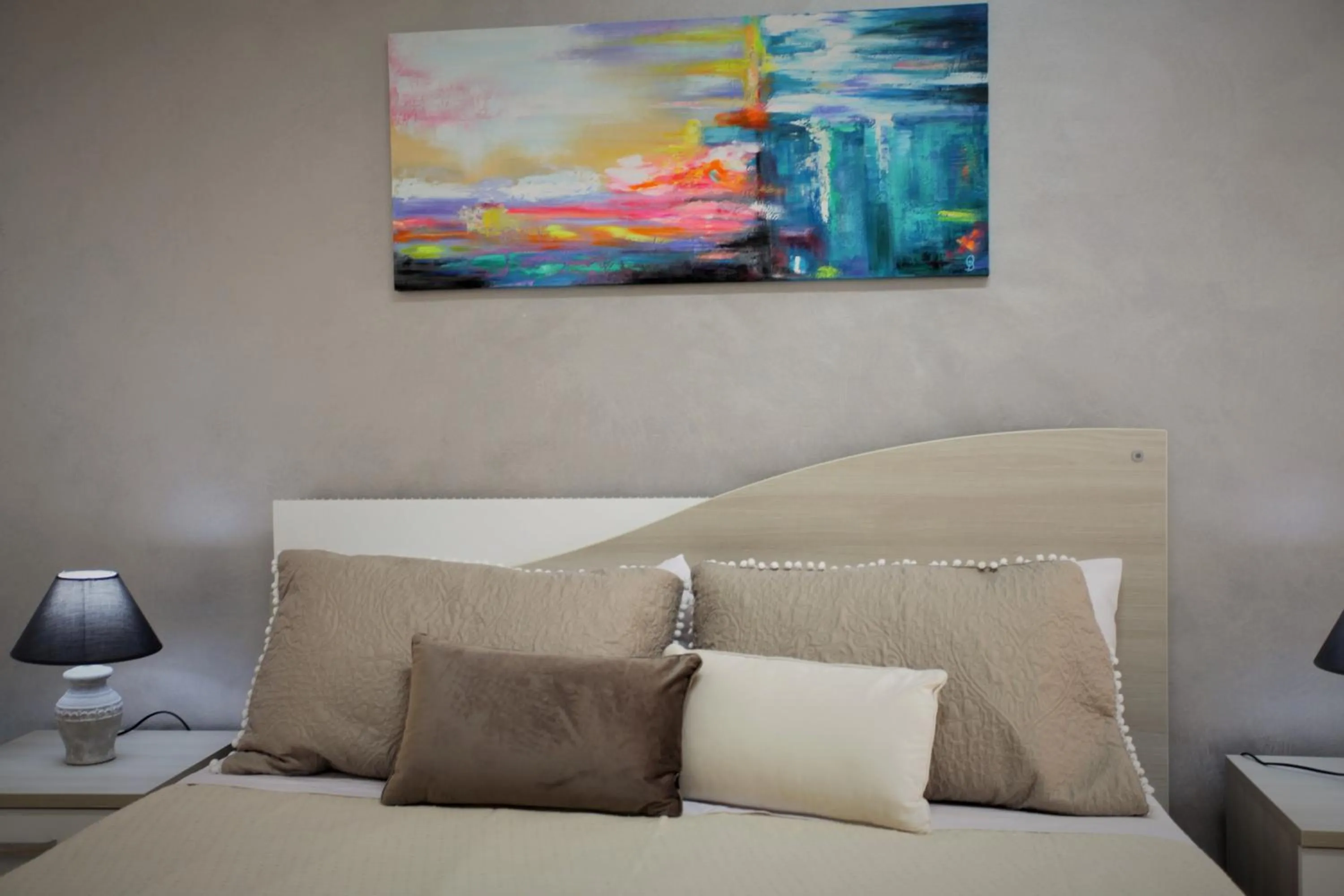 Bed in Central Apartments