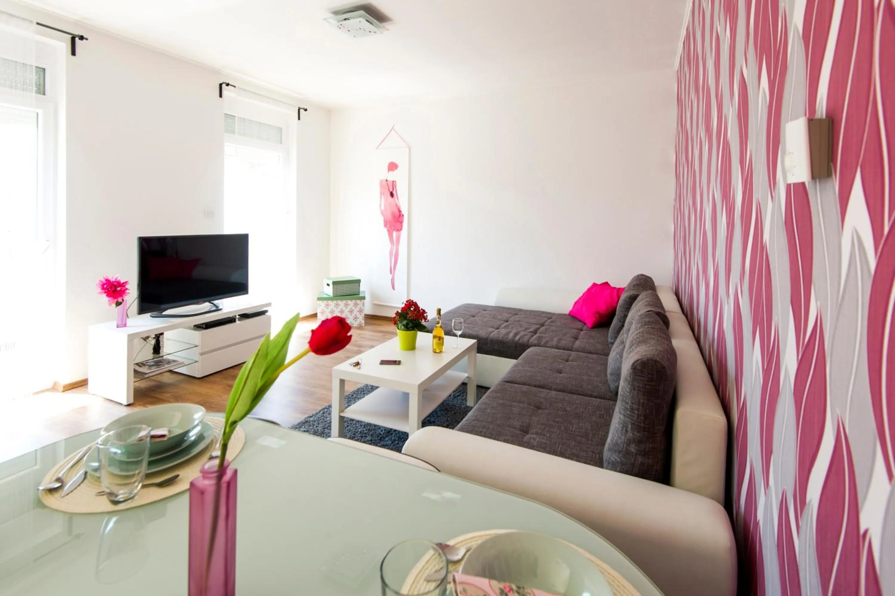 Living room in Grand Budapest Penthouse