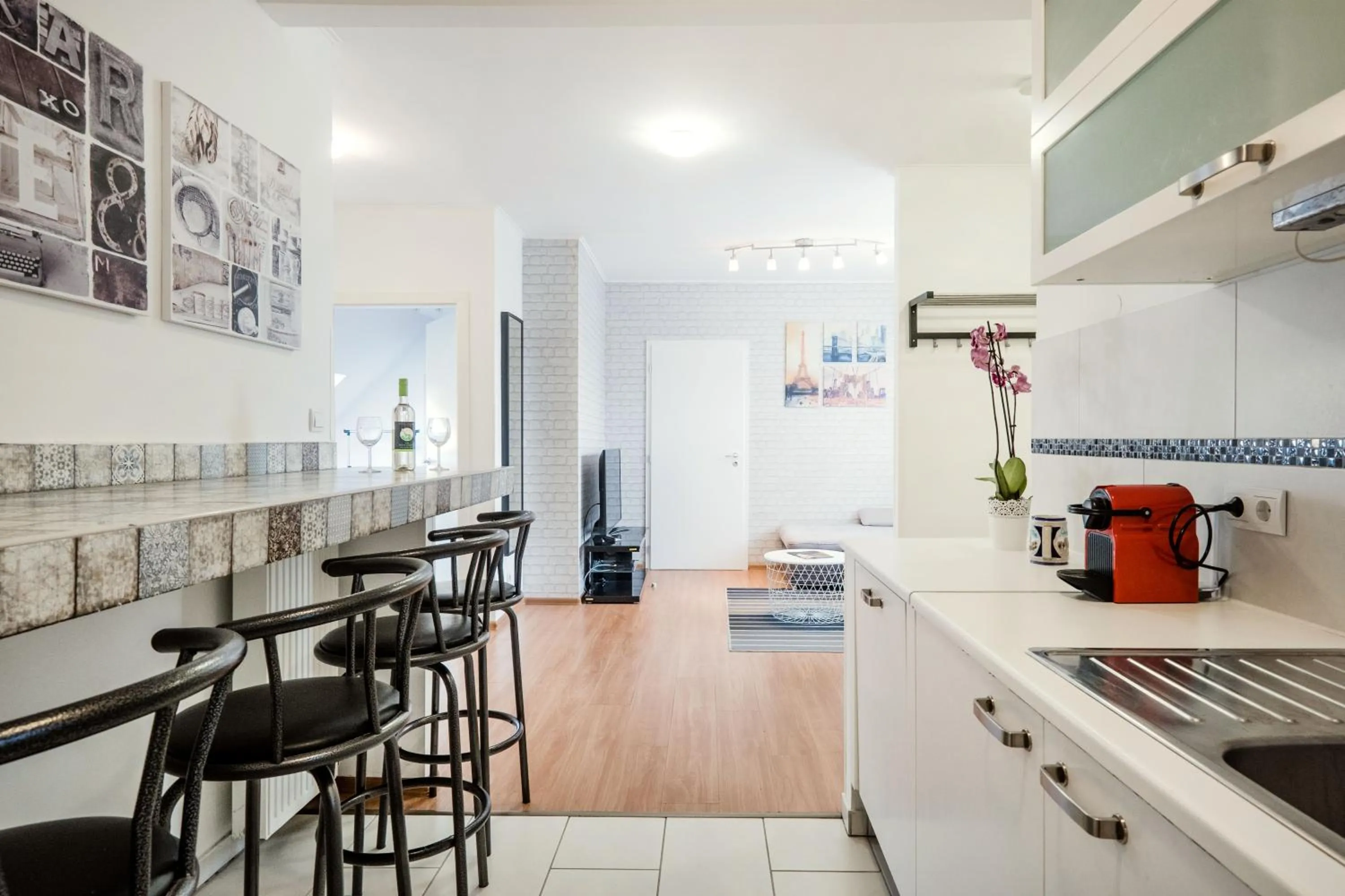 kitchen in Grand Budapest Penthouse