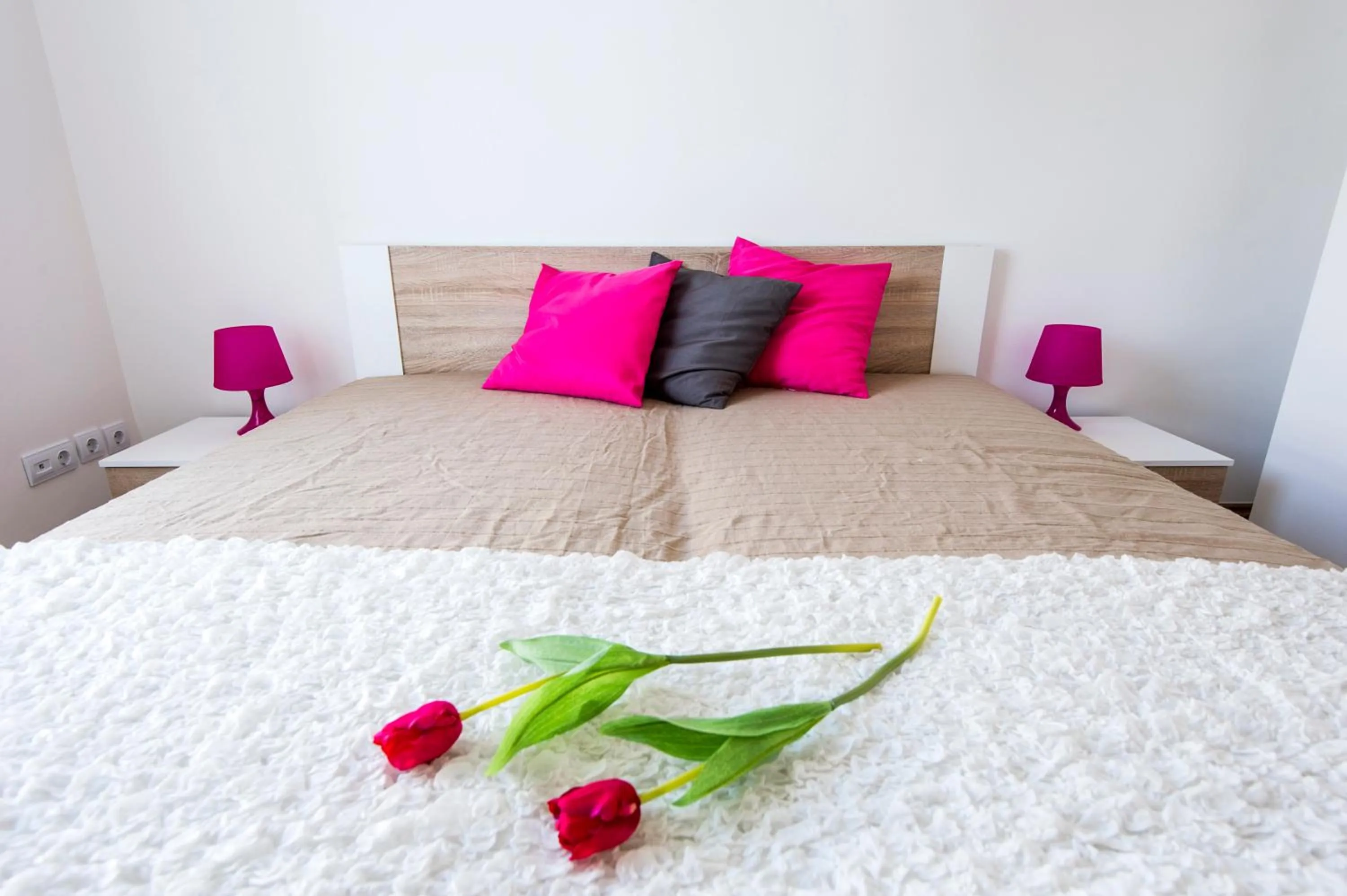 Bedroom, Bed in Grand Budapest Penthouse