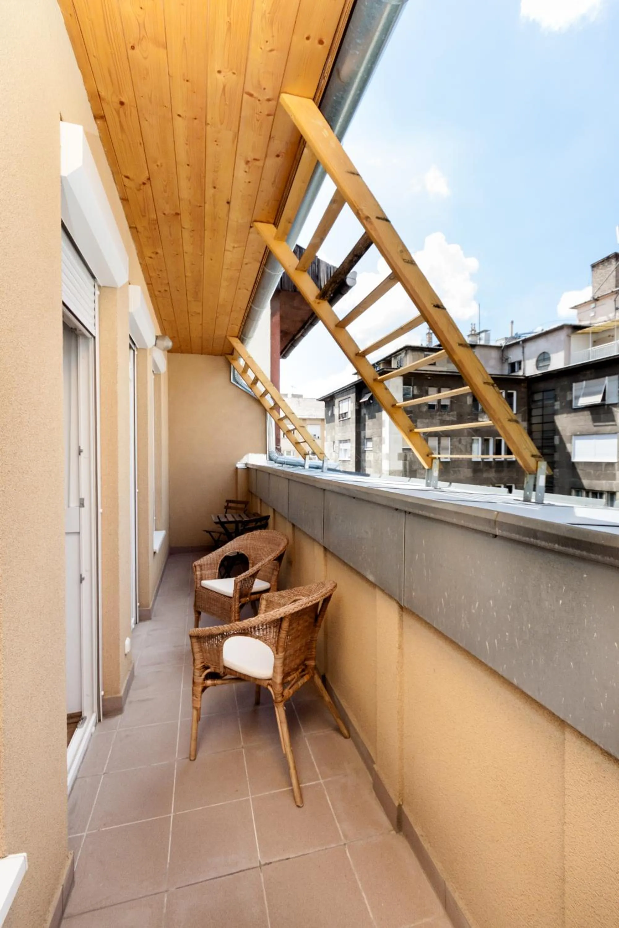 Balcony/Terrace in Grand Budapest Penthouse