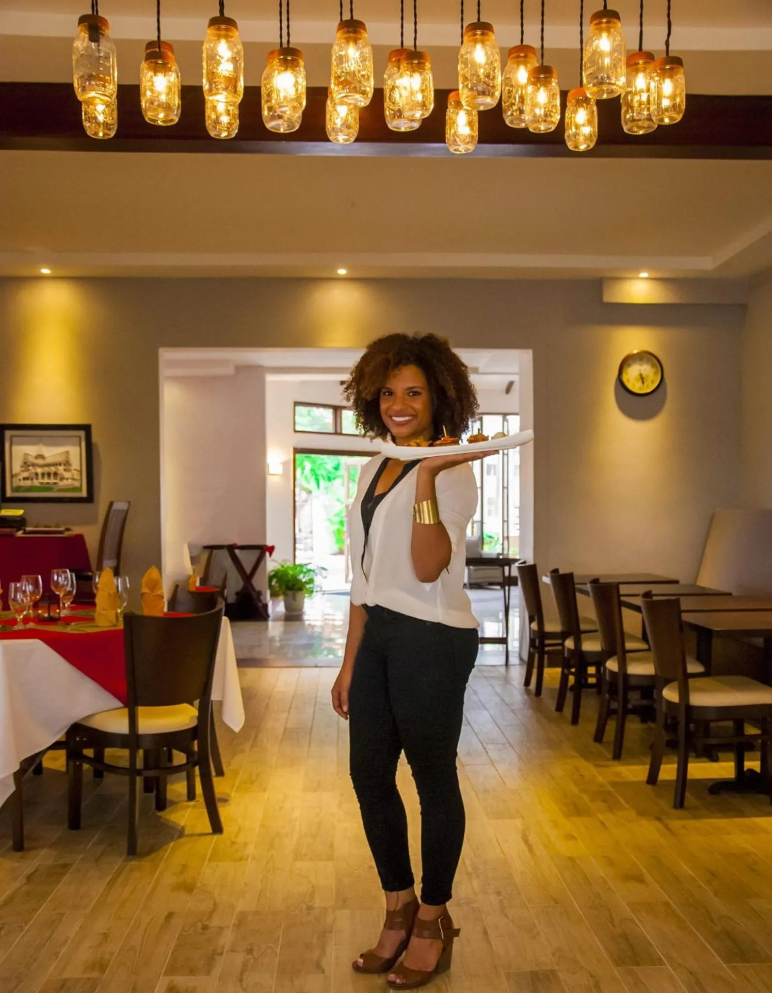 Dining area in Herdmanston Lodge Hotel