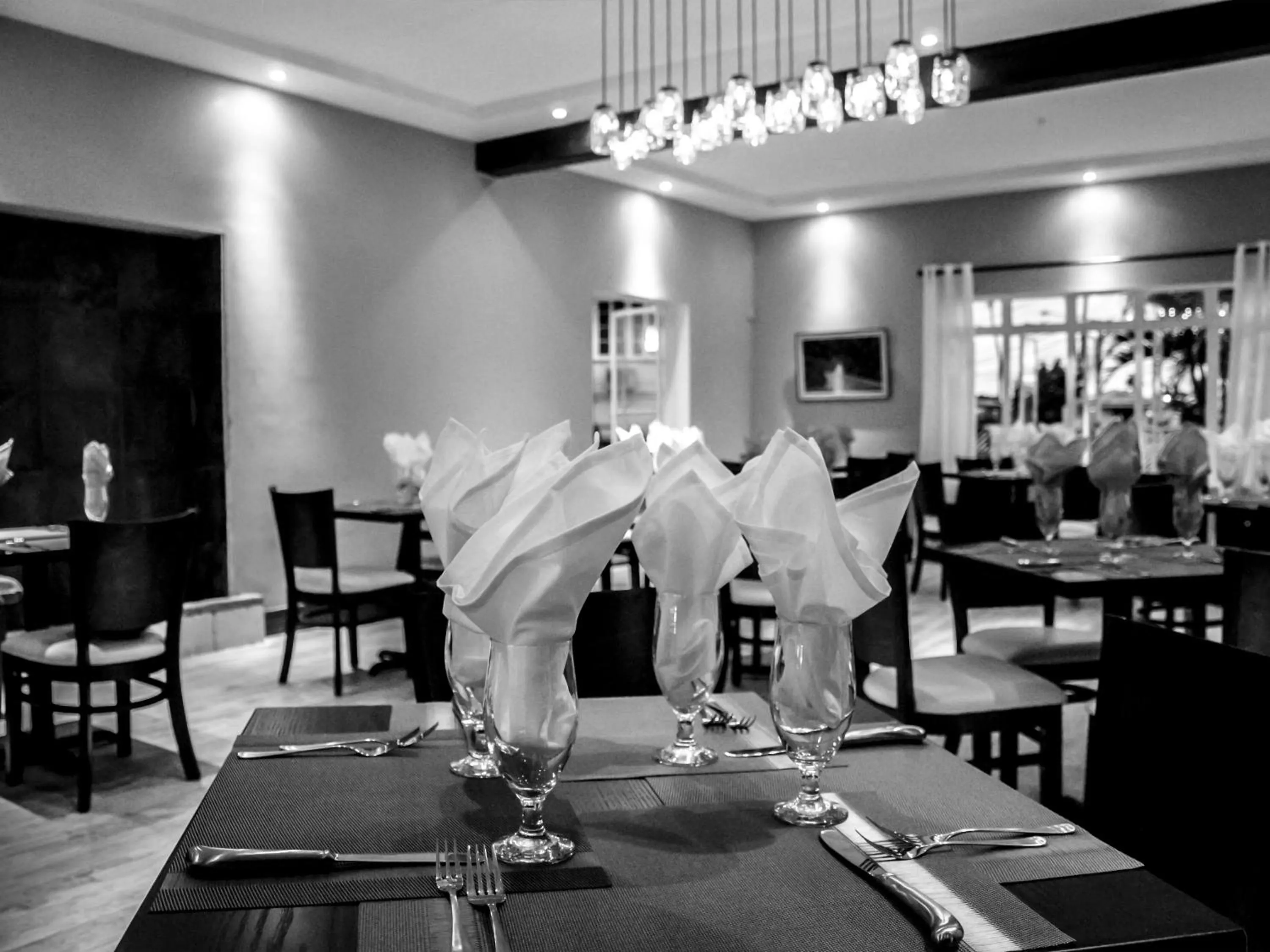 Dining area in Herdmanston Lodge Hotel
