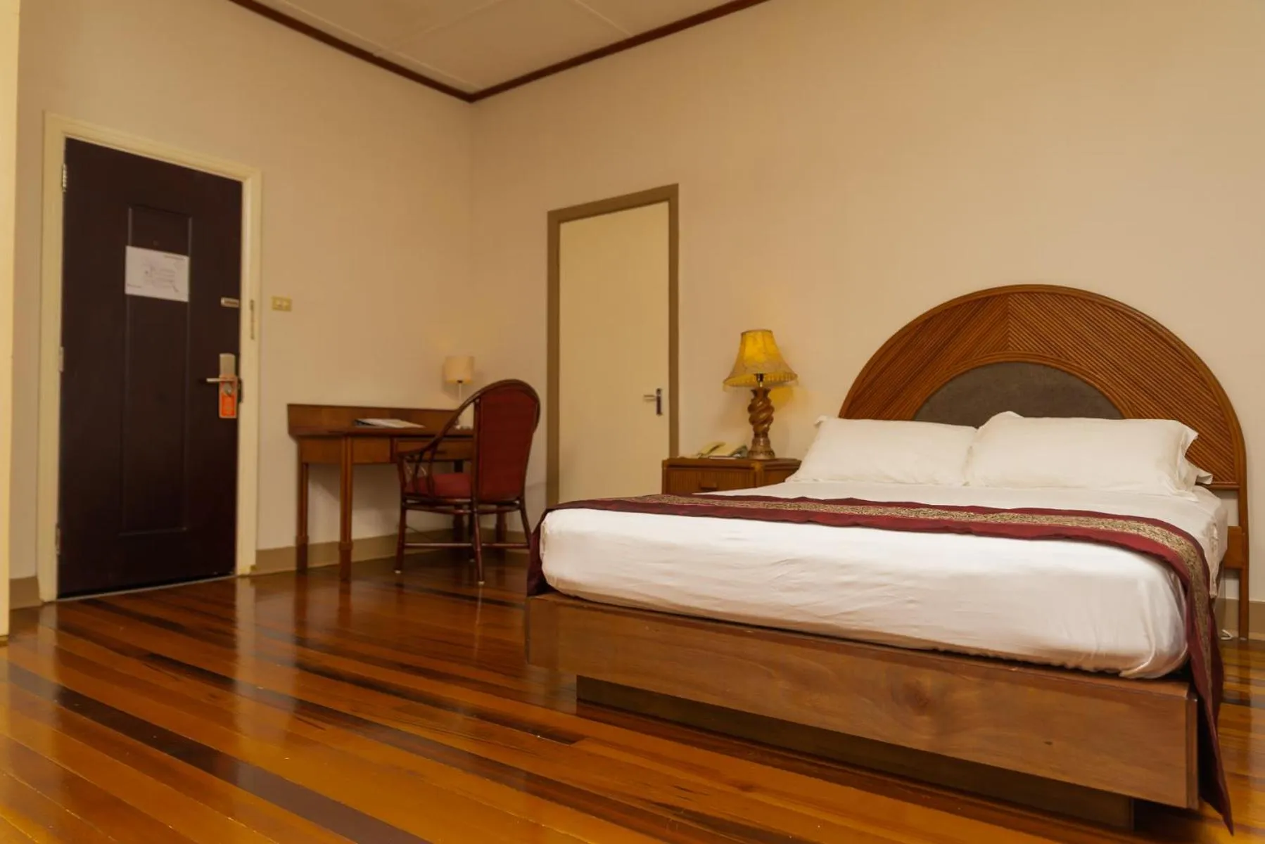 Photo of the whole room, Bed in Herdmanston Lodge Hotel