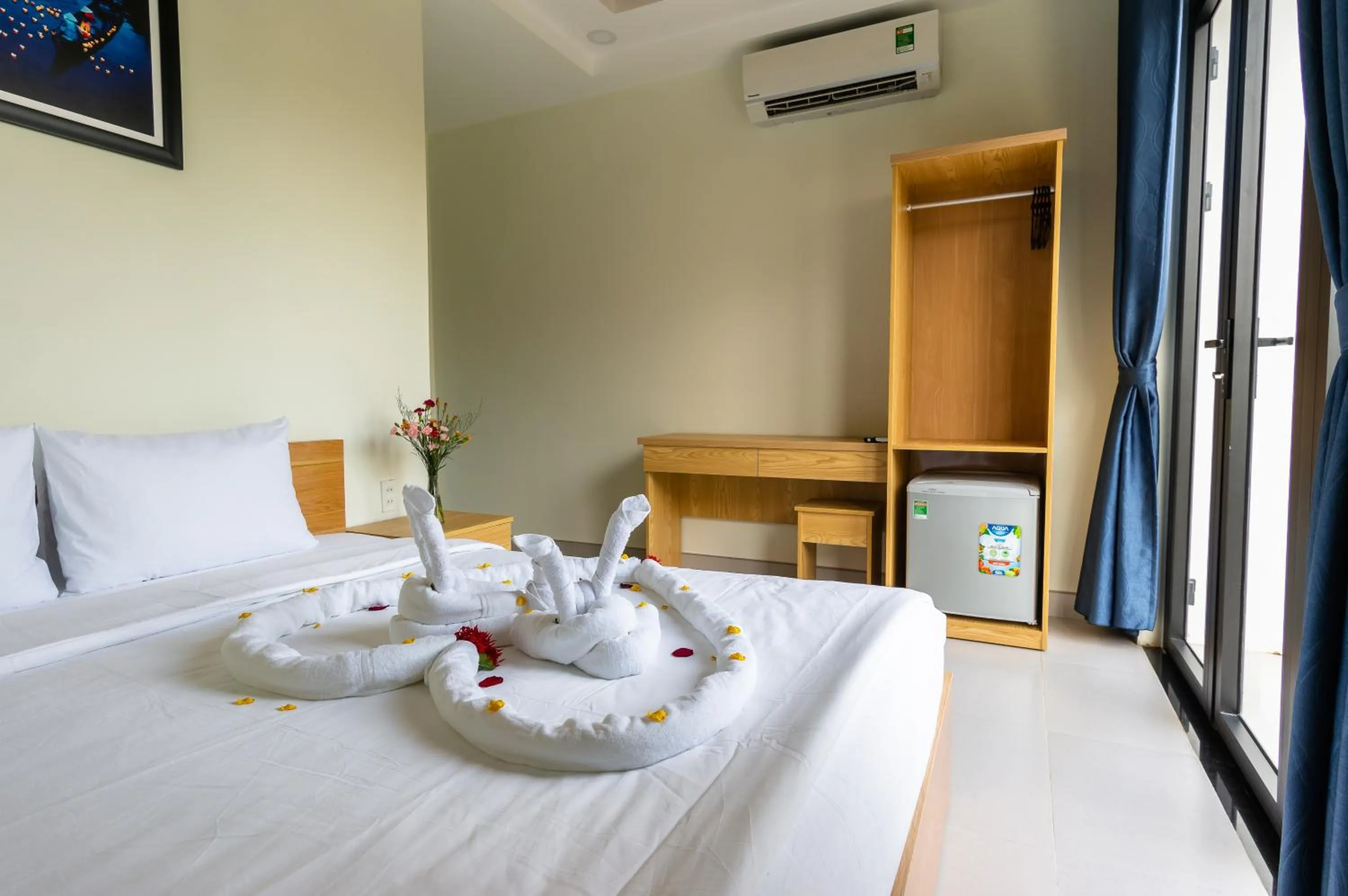 Bed in D Central Hoi An Homestay