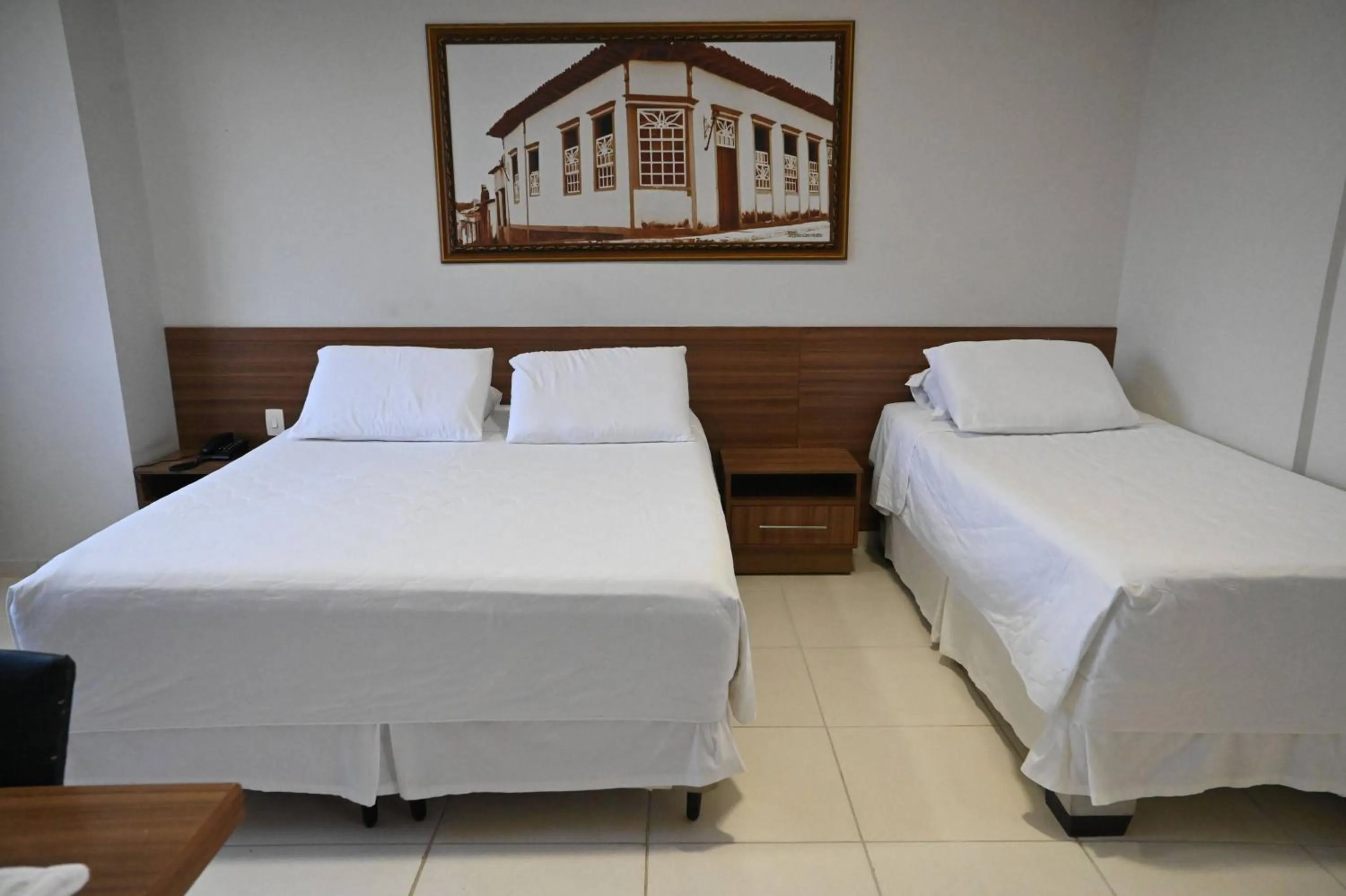 Bed in Paracatu Plaza Hotel