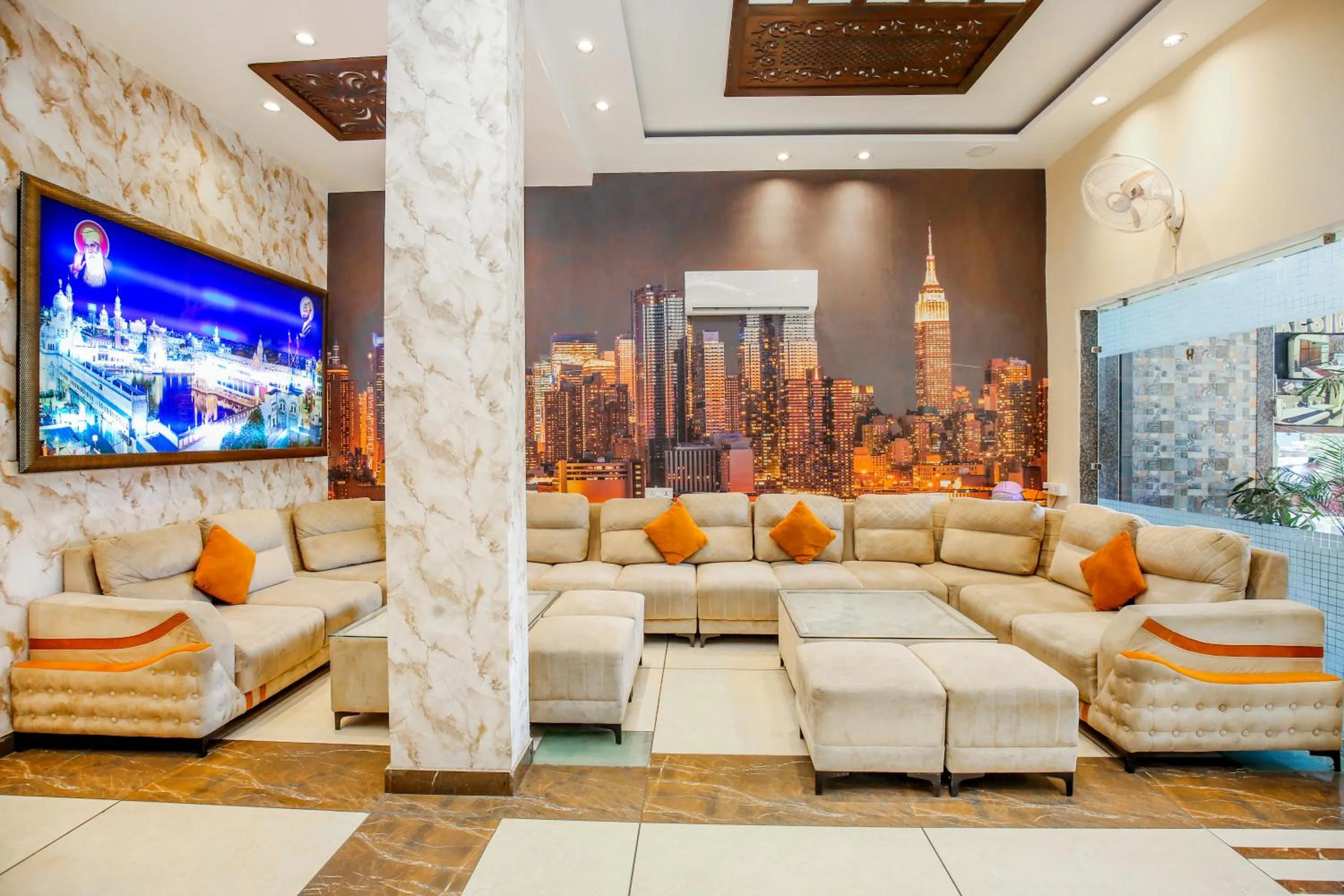 Seating area in Hotel Karan Residency - 5 Min Walk From Golden Temple