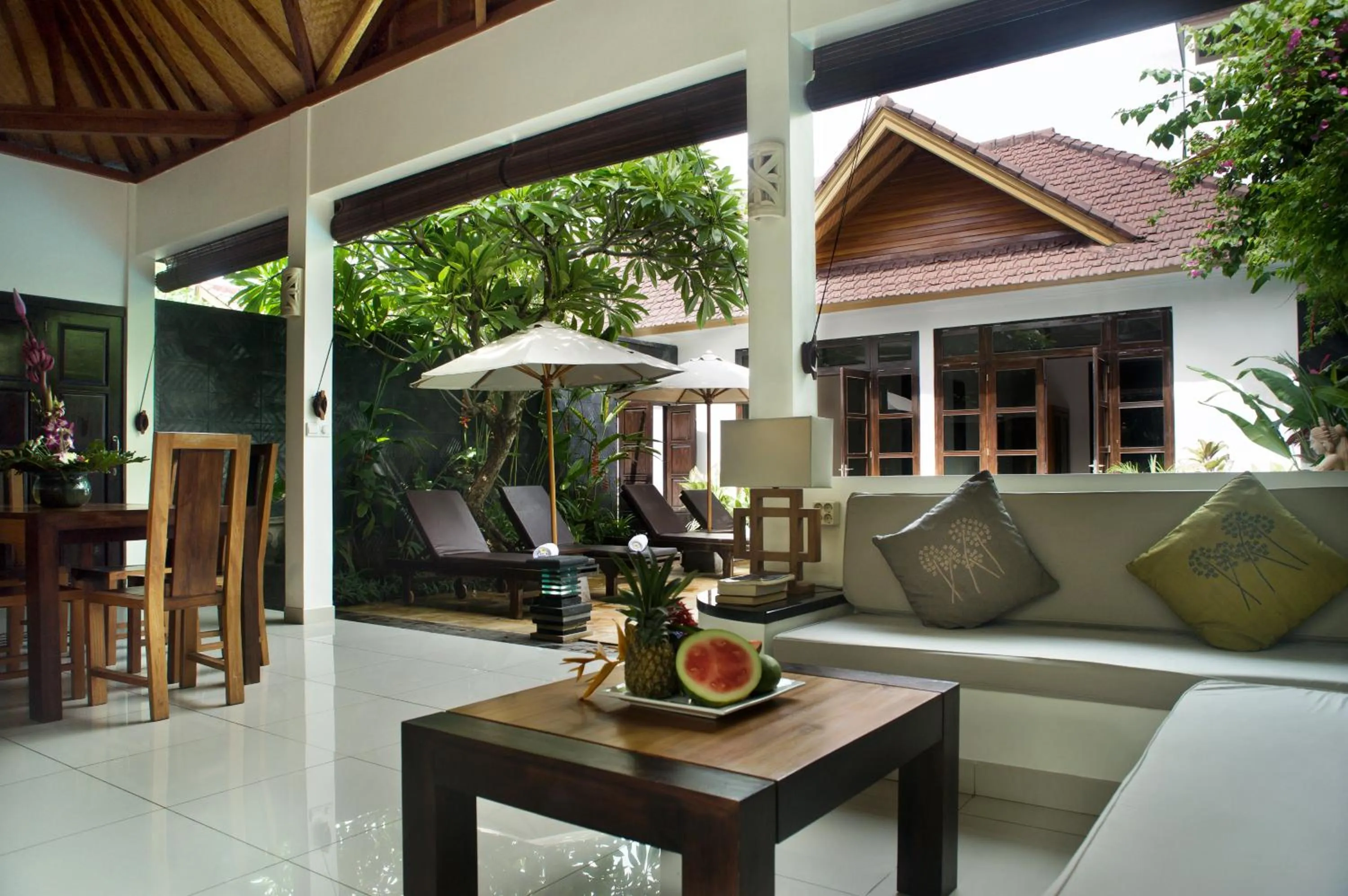 Seating area in Villa Teman