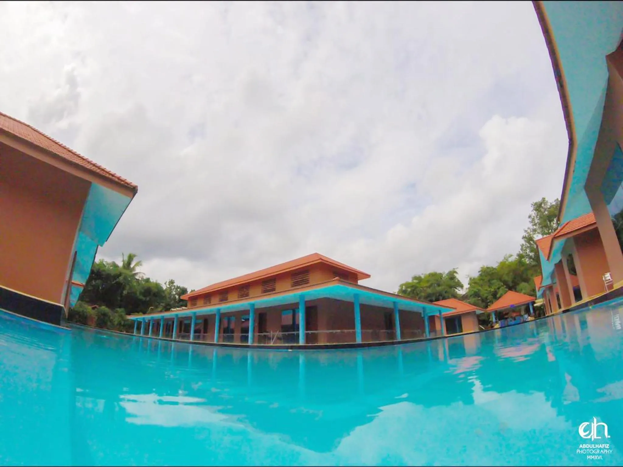 Pool view in SAJ Earth Resort & Convention Center , Kochi