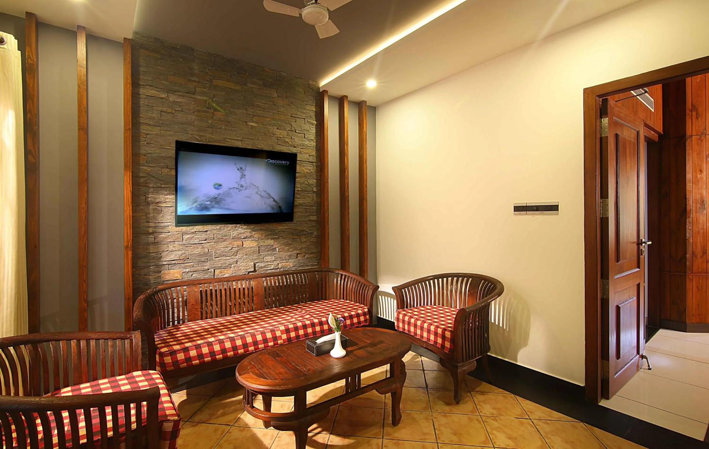 Seating area in Vythiri Village