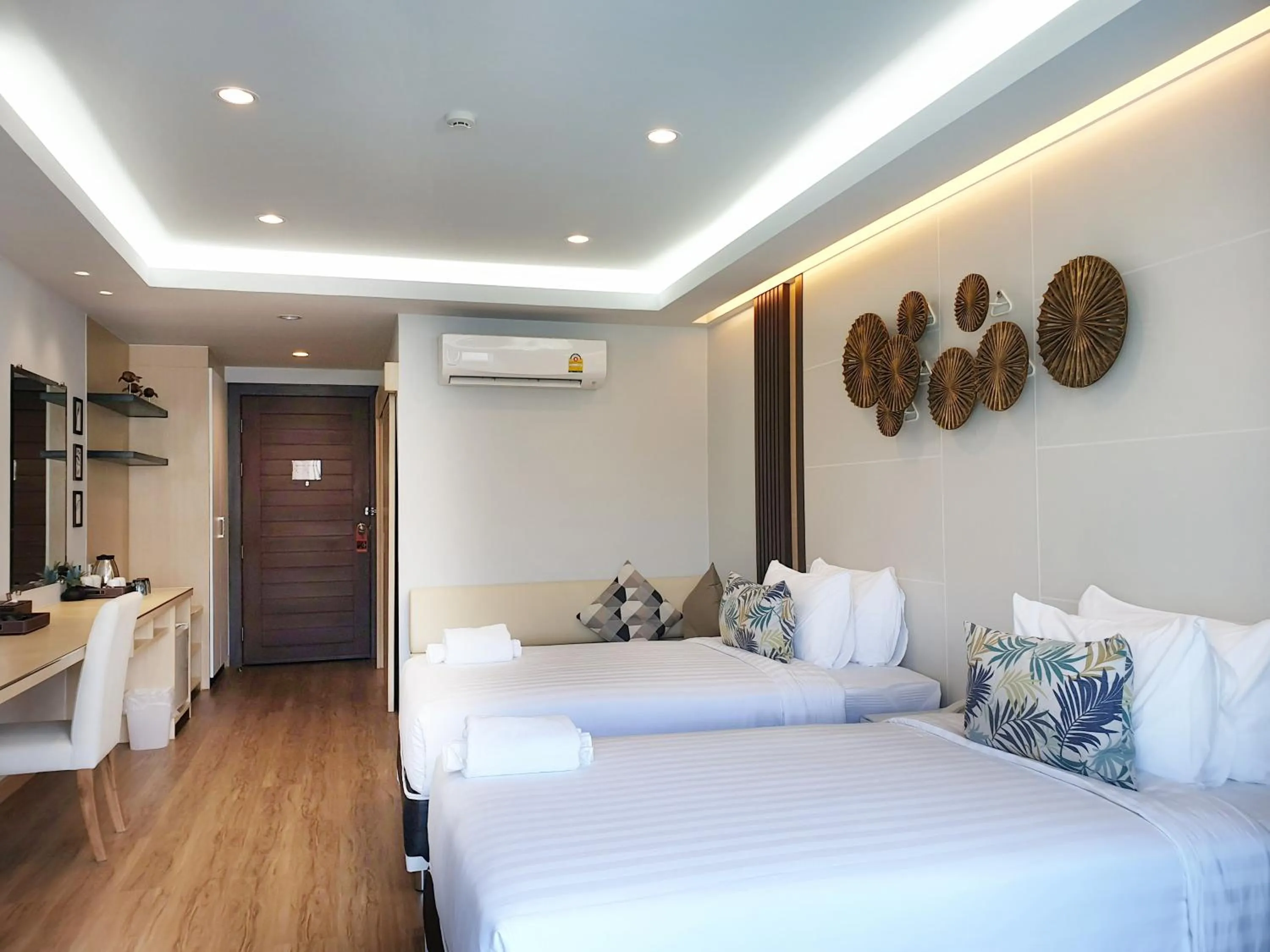 Bed in Chaolao Cabana Resort