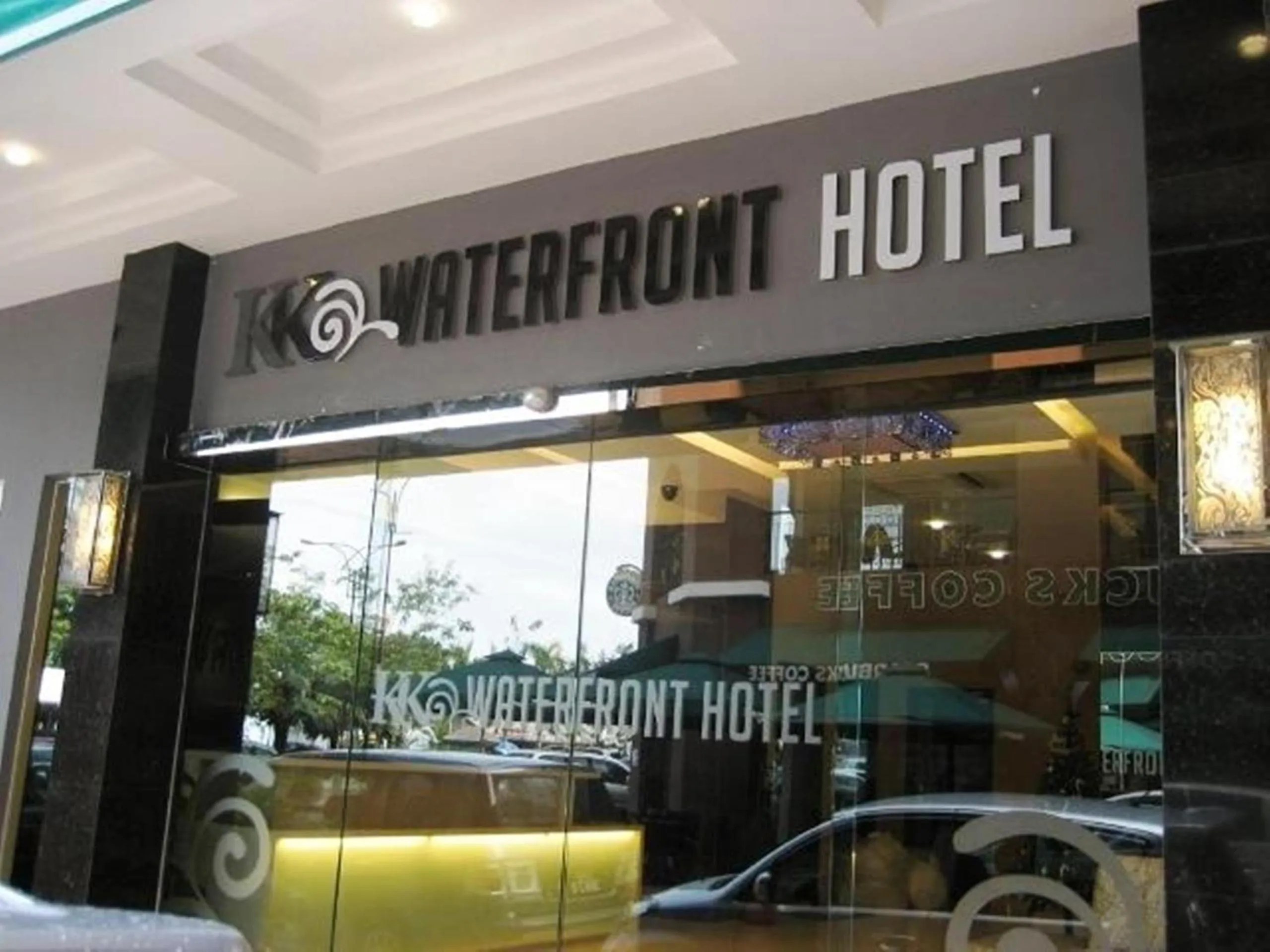 Facade/entrance in KK Waterfront Hotel
