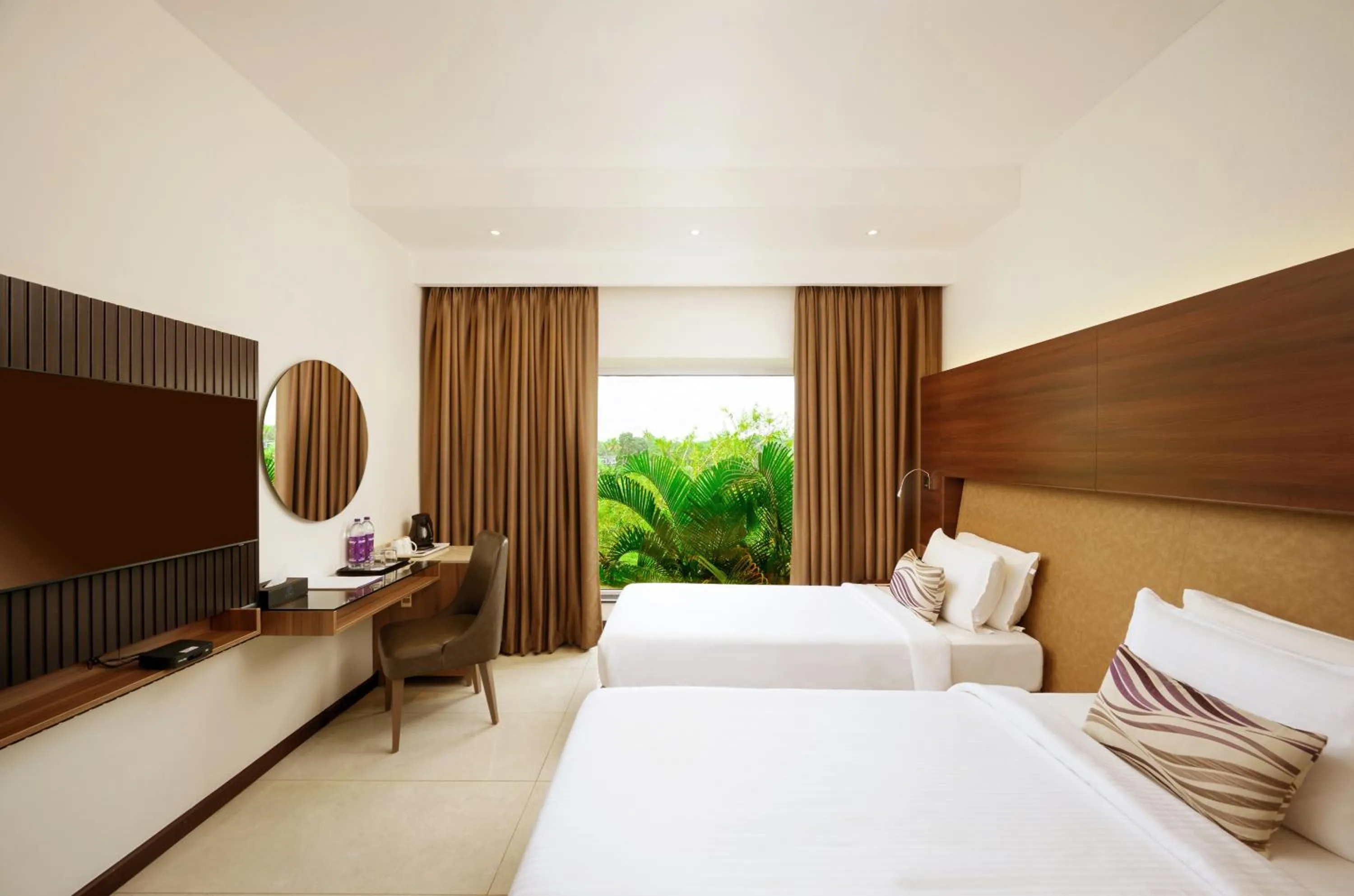 Shower, Bed in Flora Airport Hotel and Convention Centre Kochi